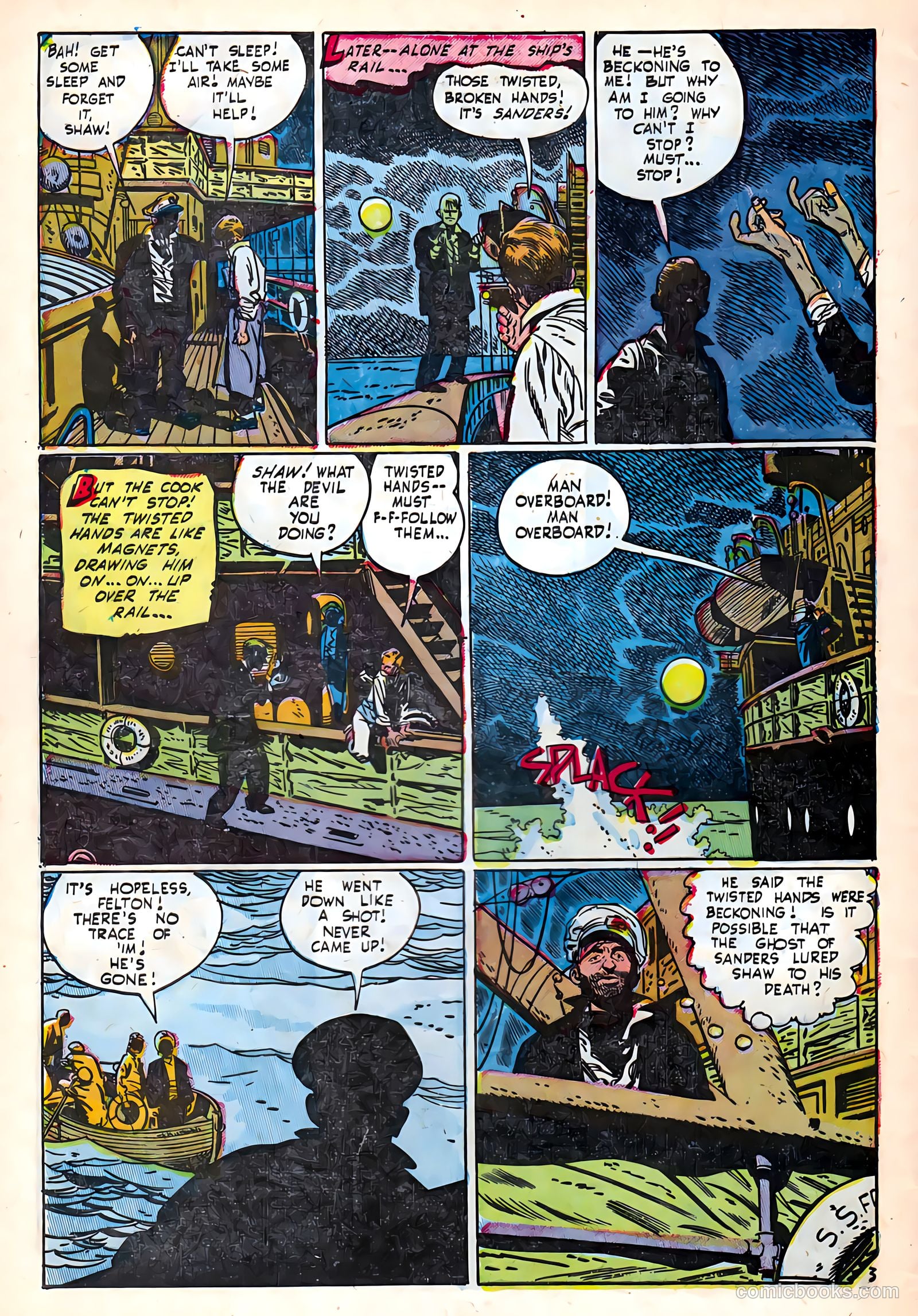 Adventures into Darkness #8 (1953) — page 32 of 36