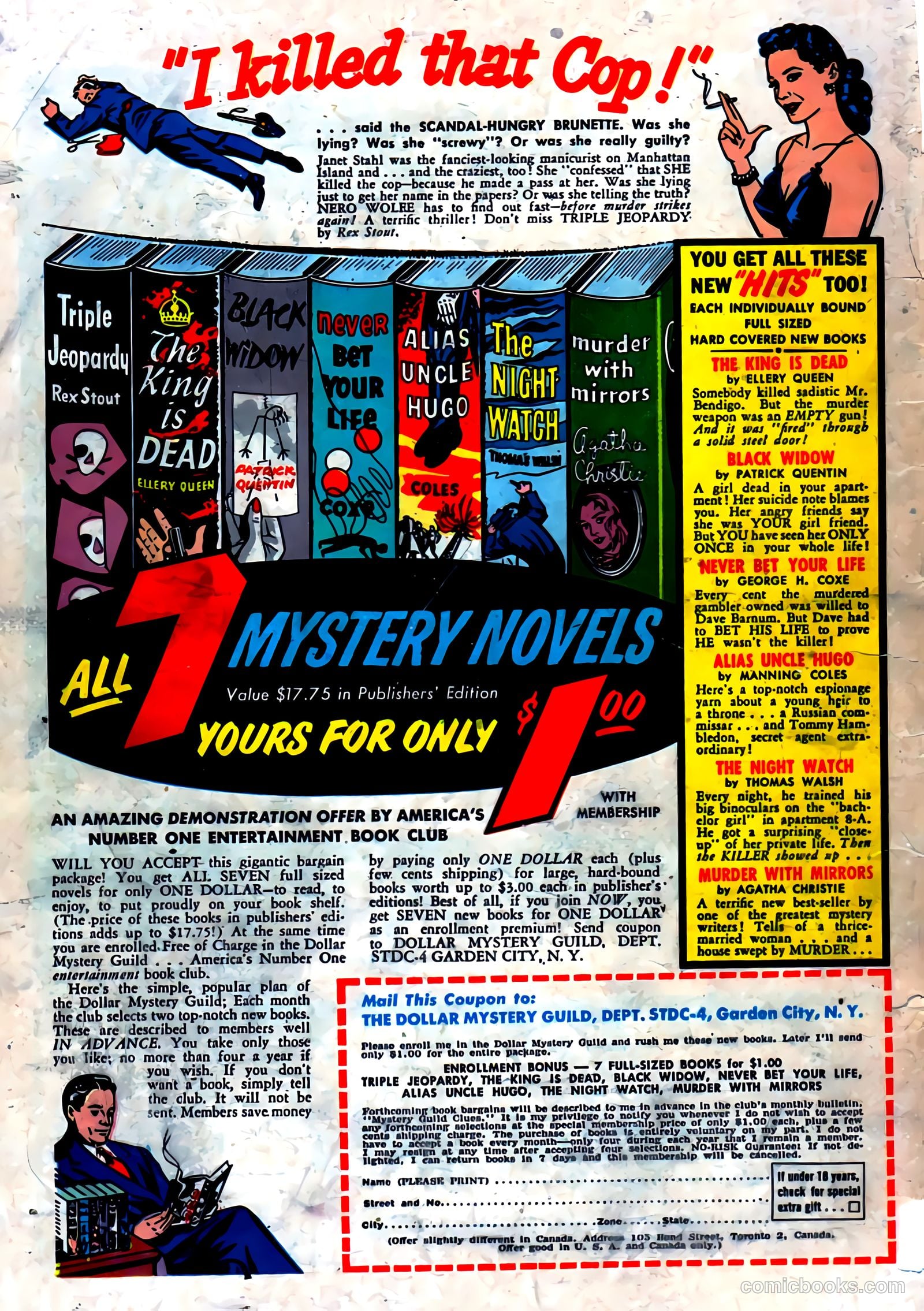 Adventures into Darkness #9 (1953) — page 36 of 36