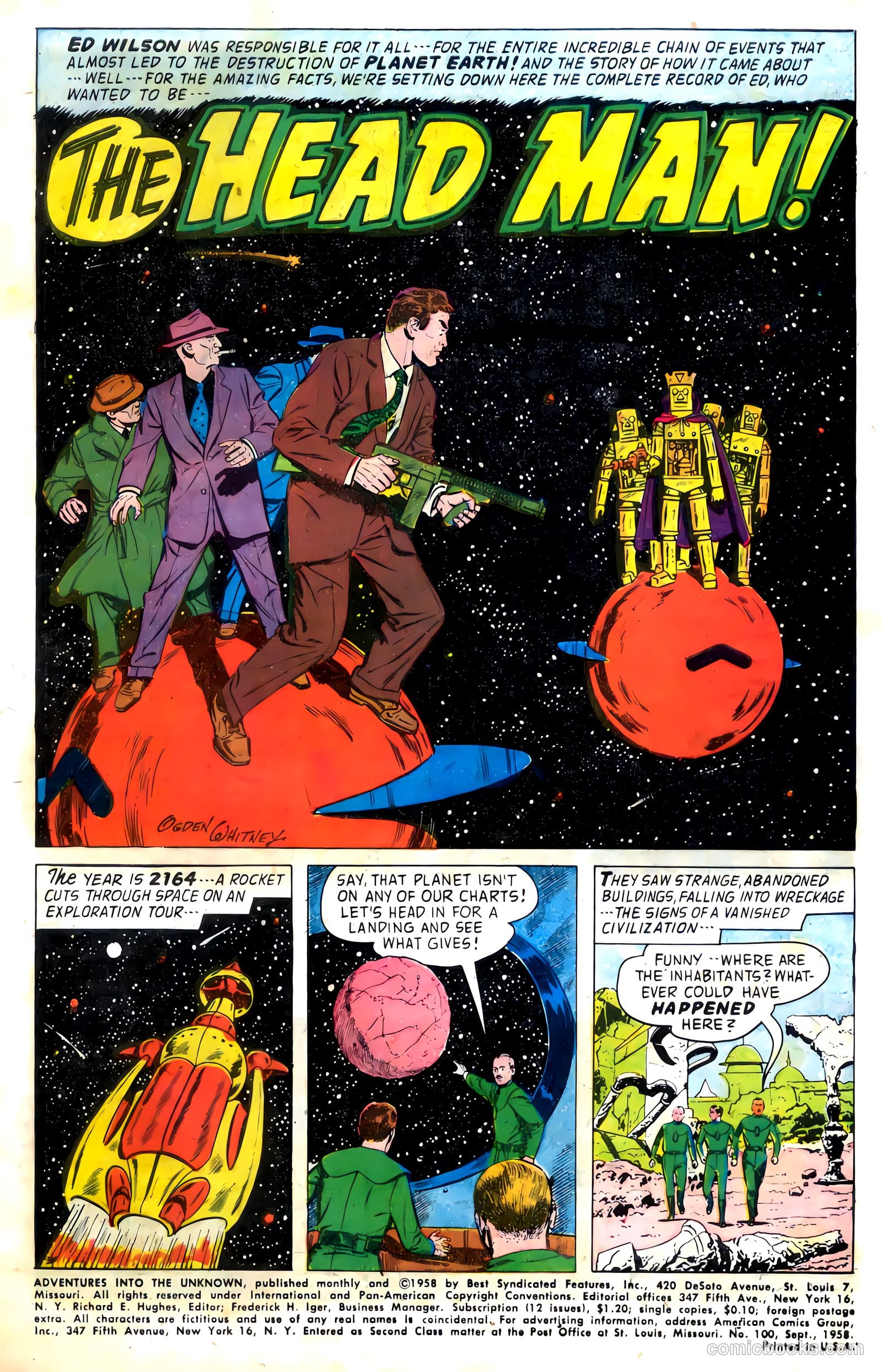 Adventures into the Unknown #100 (1958) — page 3 of 36