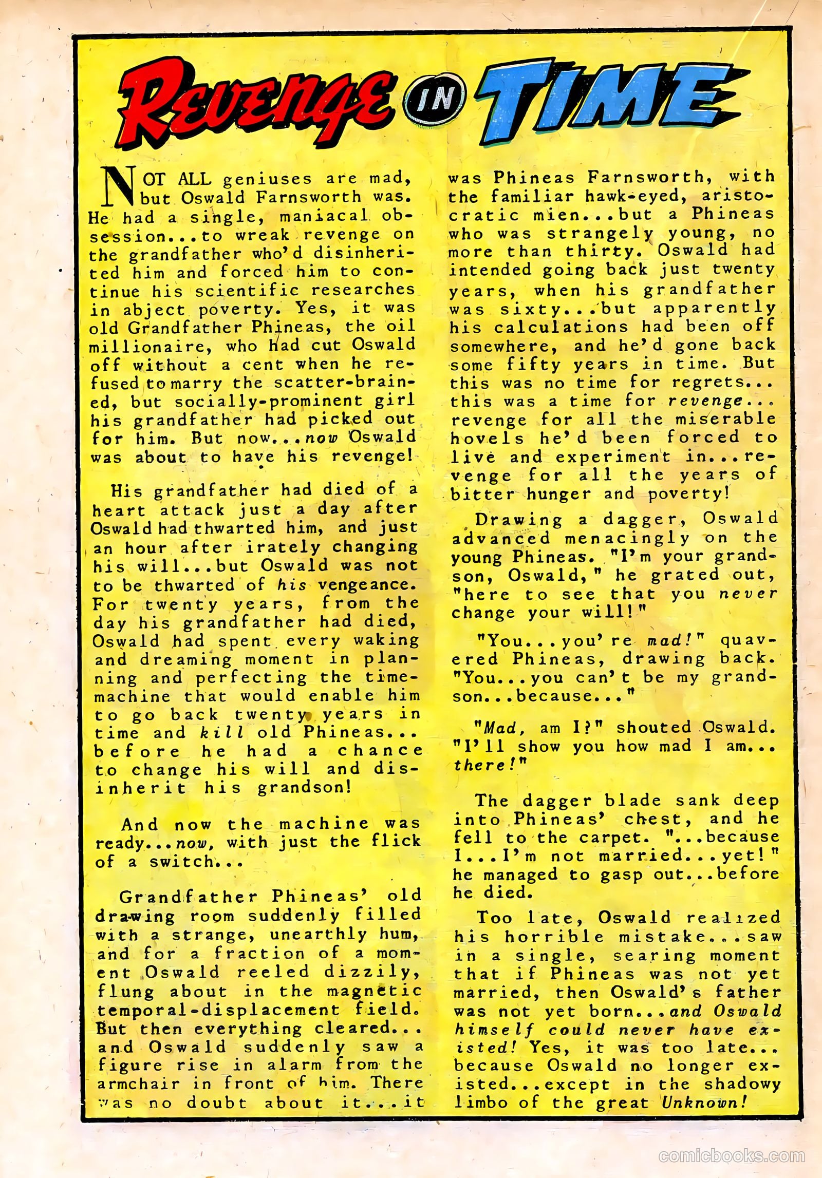 Adventures into the Unknown #14 (1950) — page 22 of 52