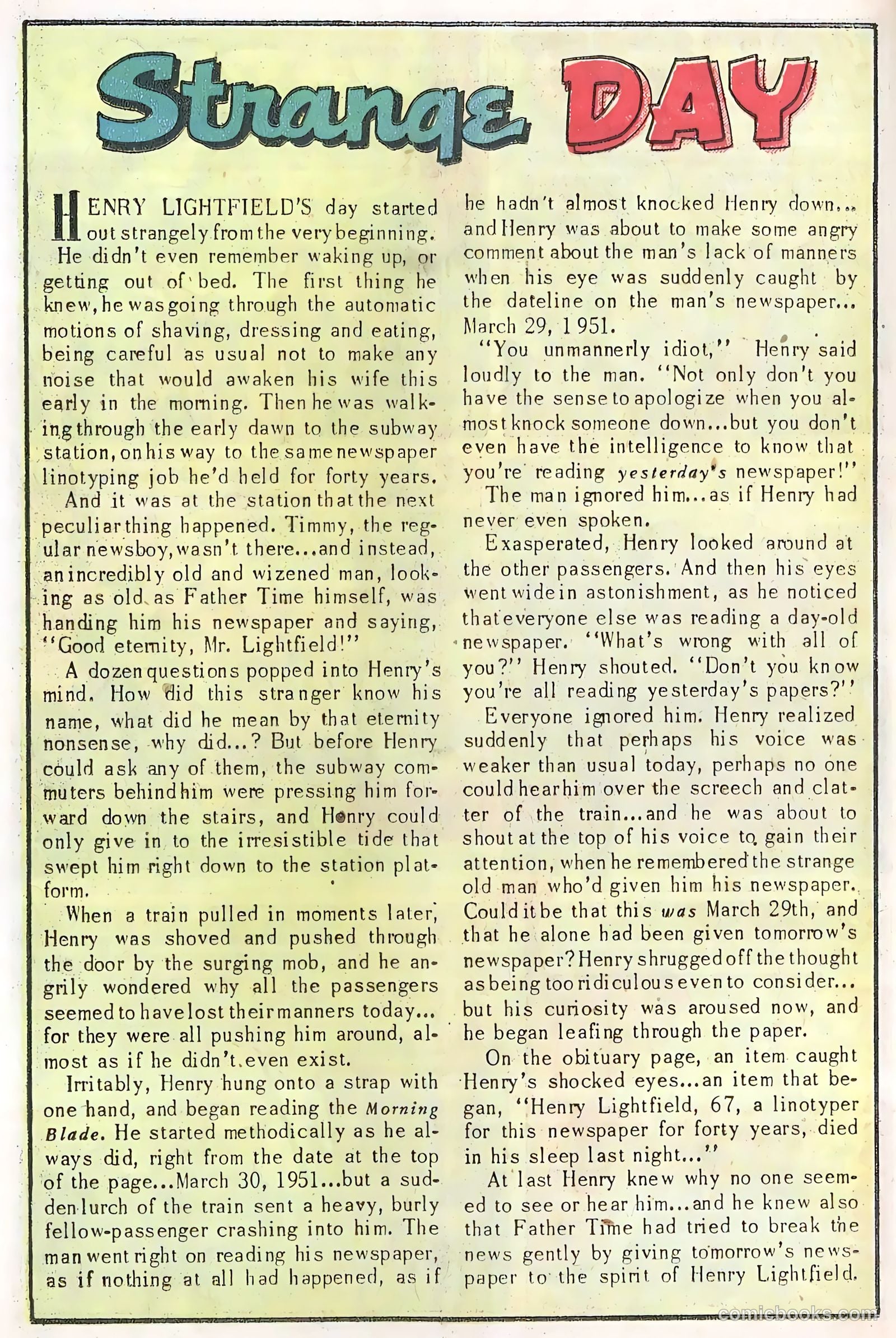 Adventures into the Unknown #19 (1951) — page 12 of 52
