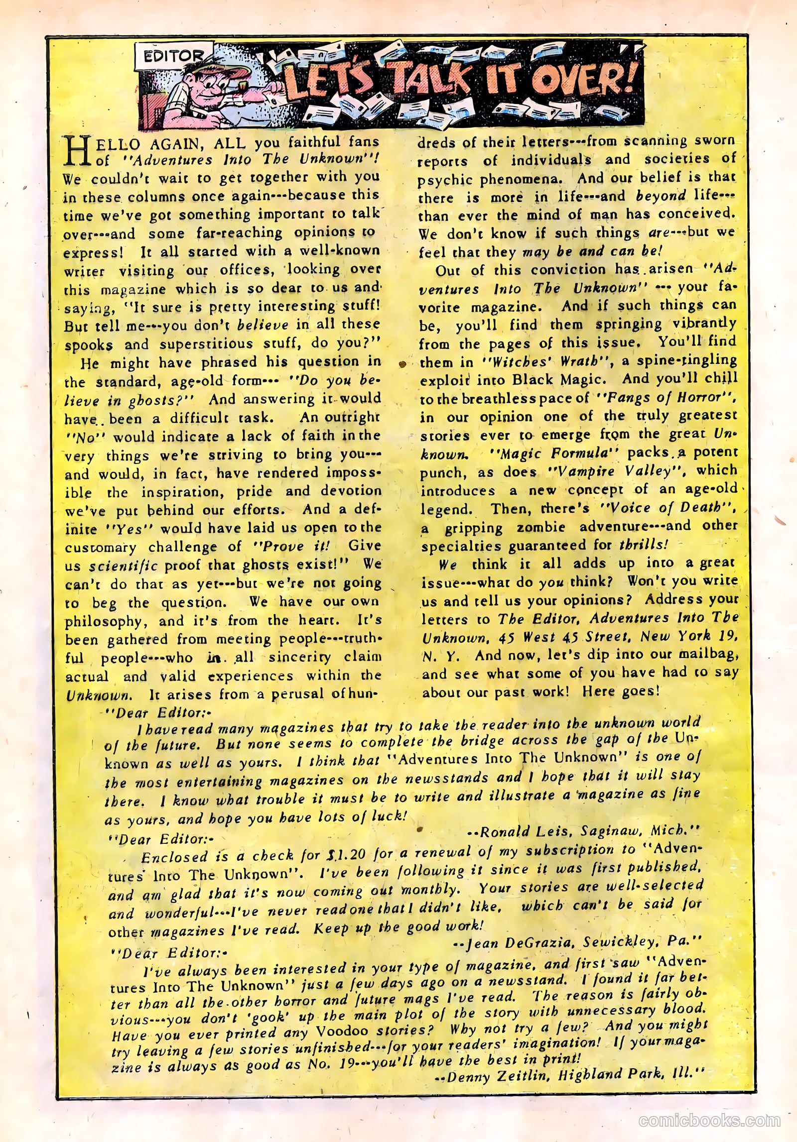 Adventures into the Unknown #22 (1951) — page 22 of 52