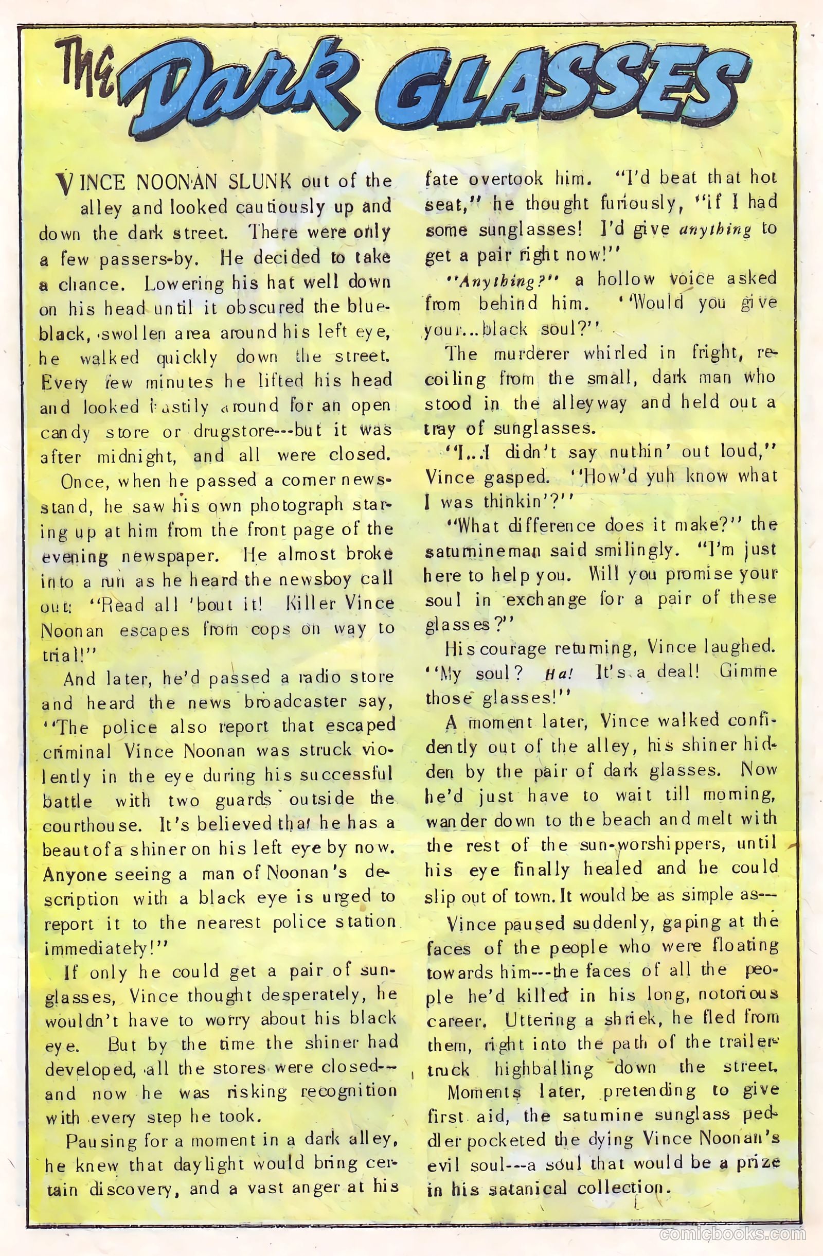 Adventures into the Unknown #23 (1951) — page 34 of 52