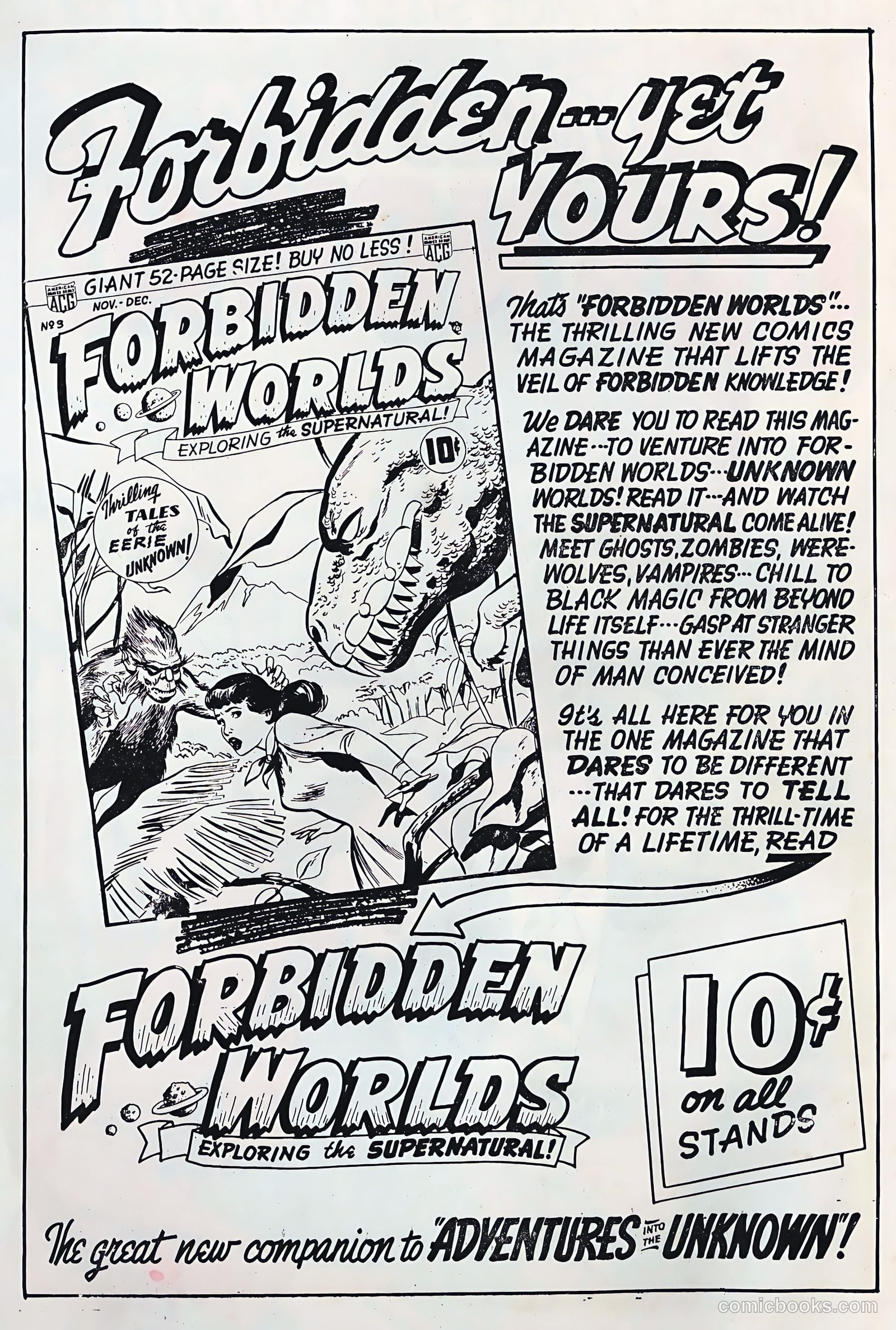 Adventures into the Unknown #25 (1951) — page 2 of 52
