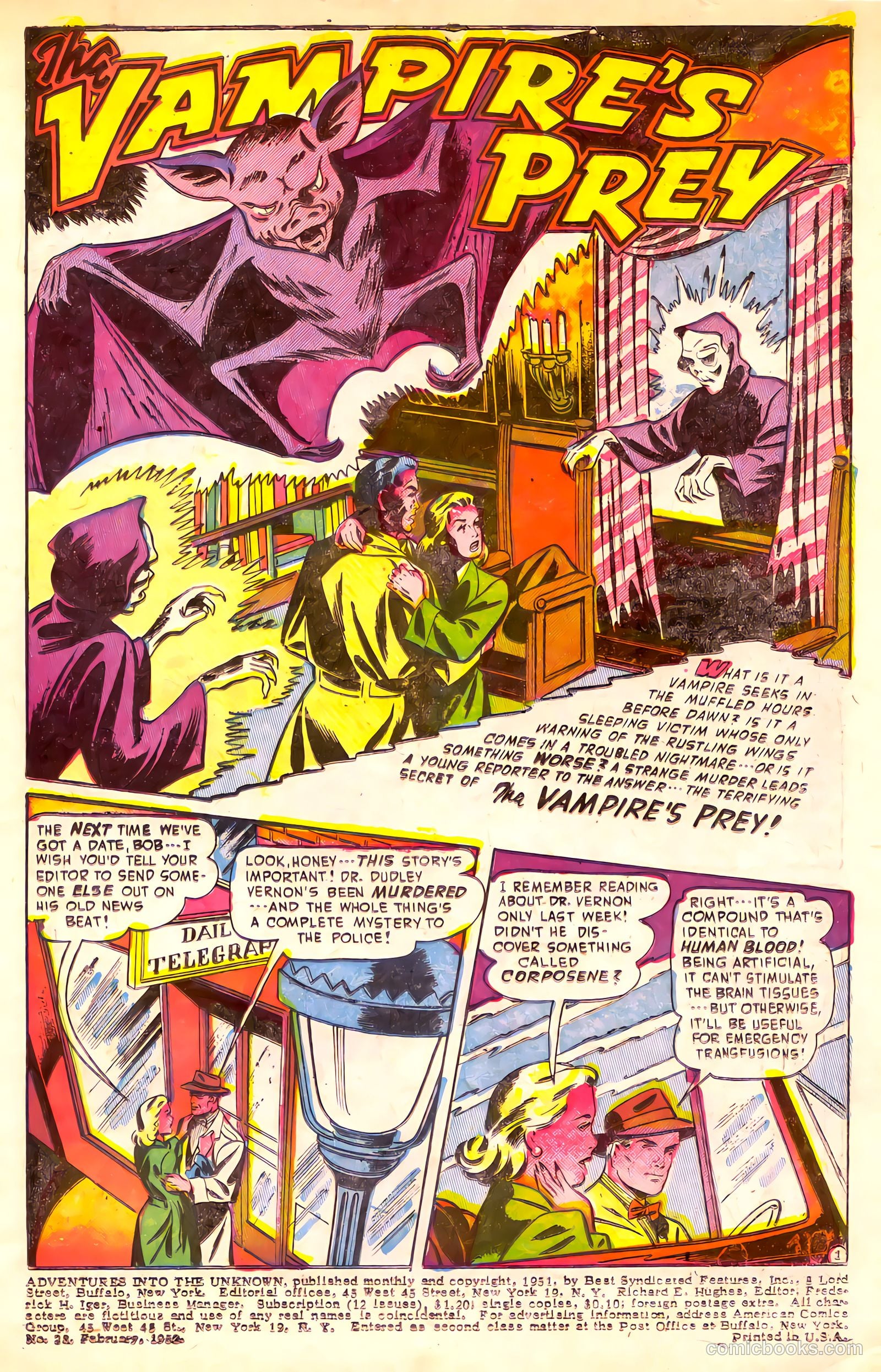 Adventures into the Unknown #28 (1952) — page 3 of 52