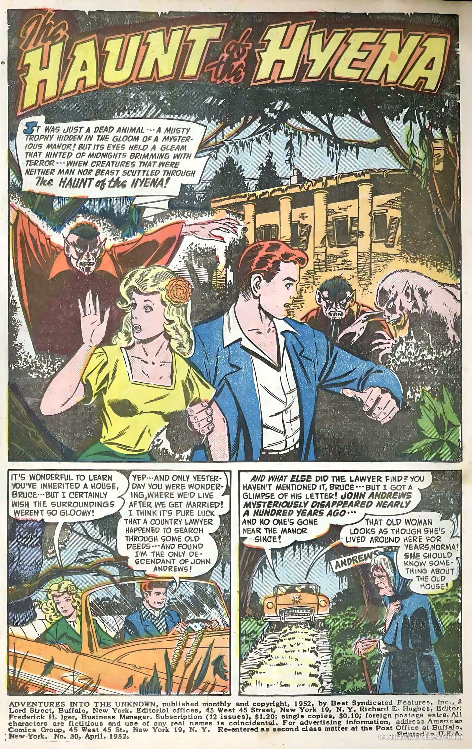 Adventures into the Unknown #30 (1952) — page 3 of 52