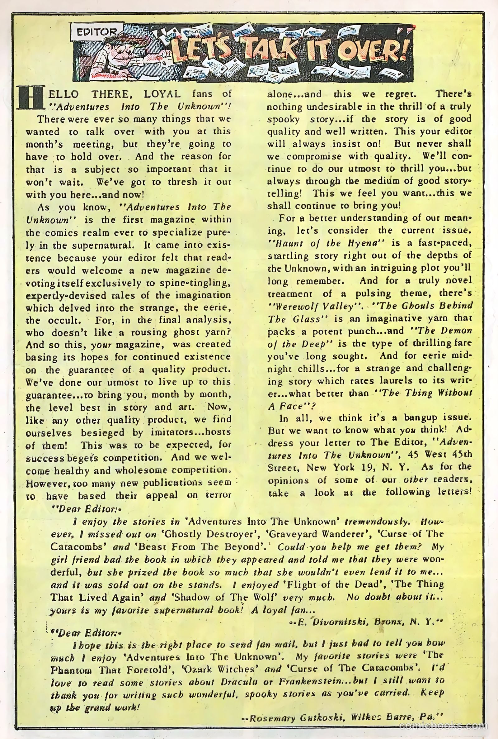 Adventures into the Unknown #30 (1952) — page 24 of 52