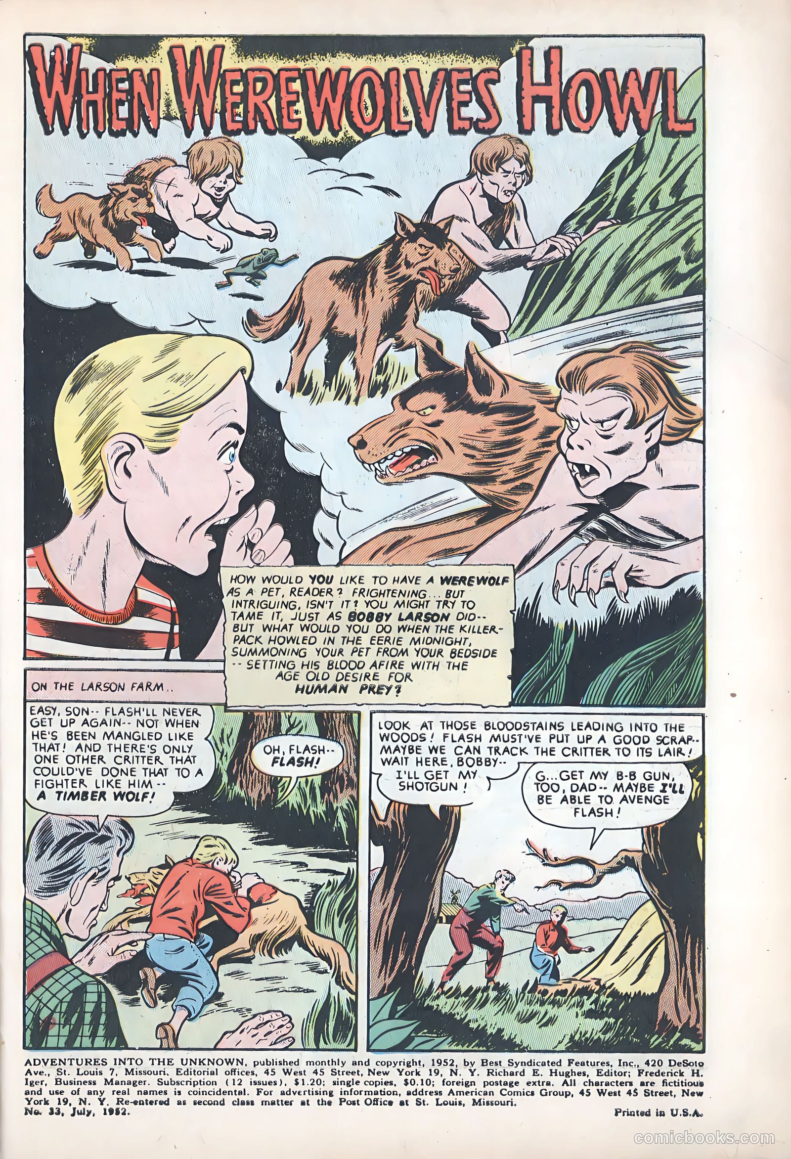 Adventures into the Unknown #33 (1952) — page 5 of 54