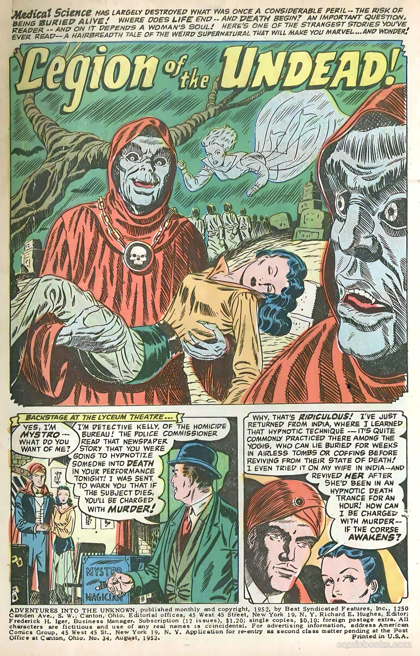 Adventures into the Unknown #34 (1952) — page 3 of 36