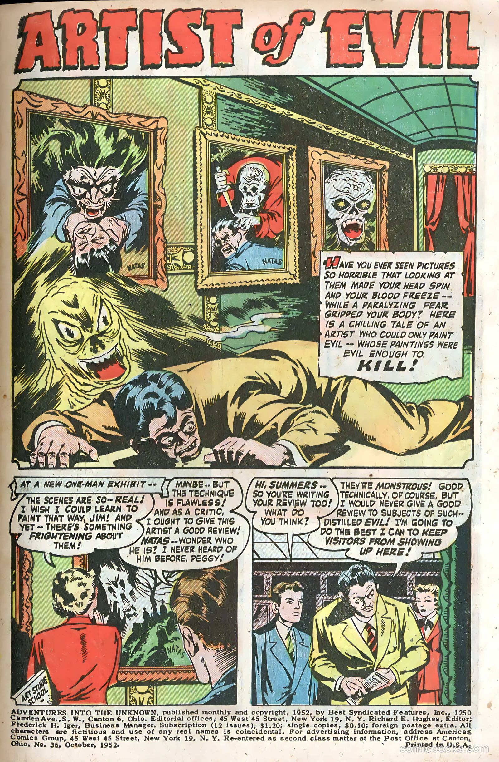Adventures into the Unknown #36 (1952) — page 3 of 36