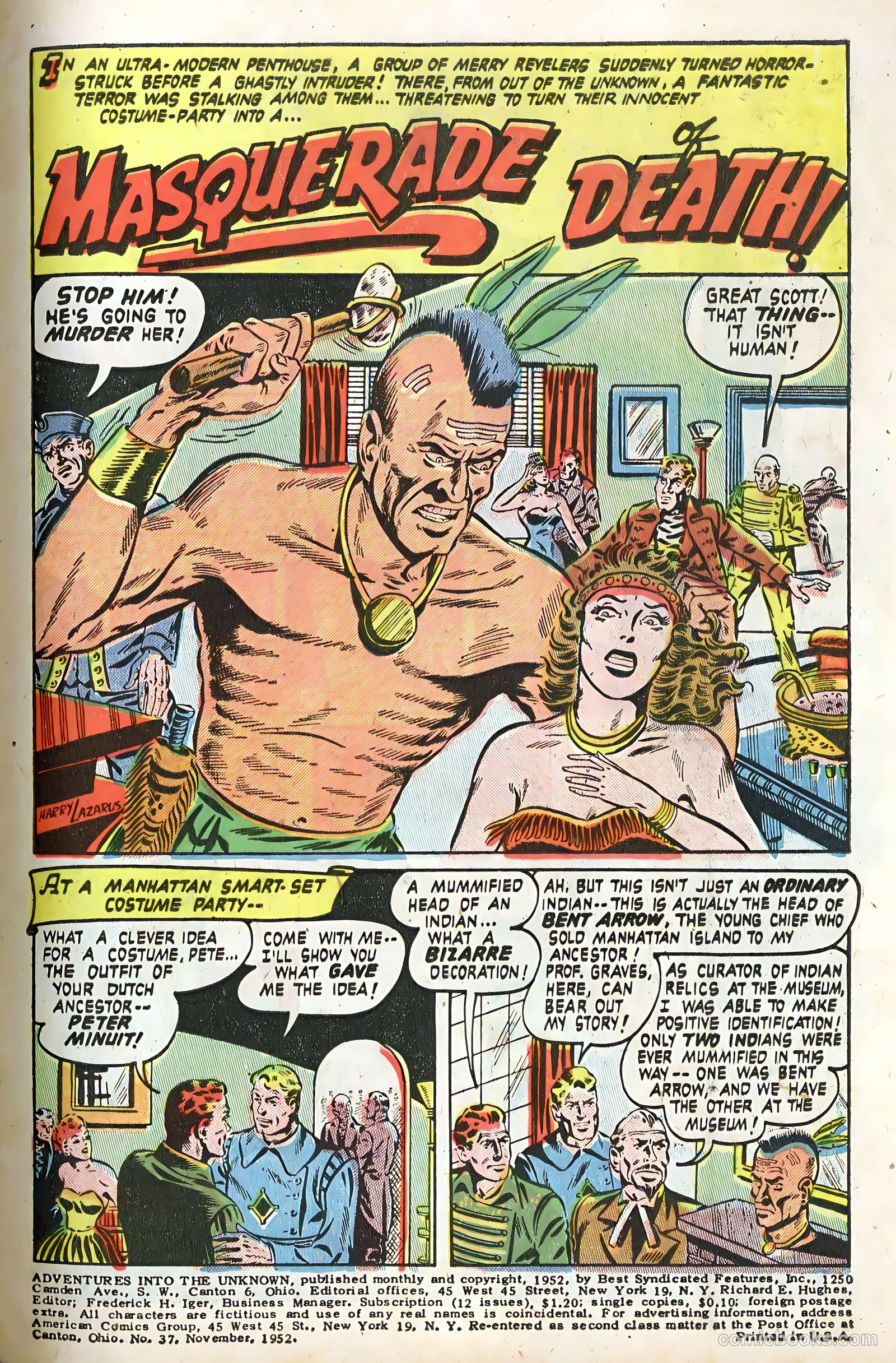 Adventures into the Unknown #37 (1952) — page 3 of 36
