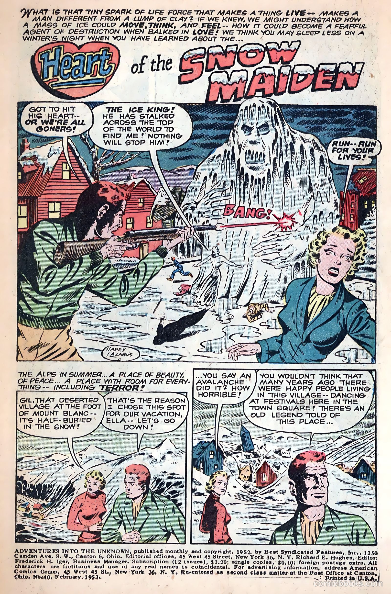 Adventures into the Unknown #40 (1953) — page 3 of 36