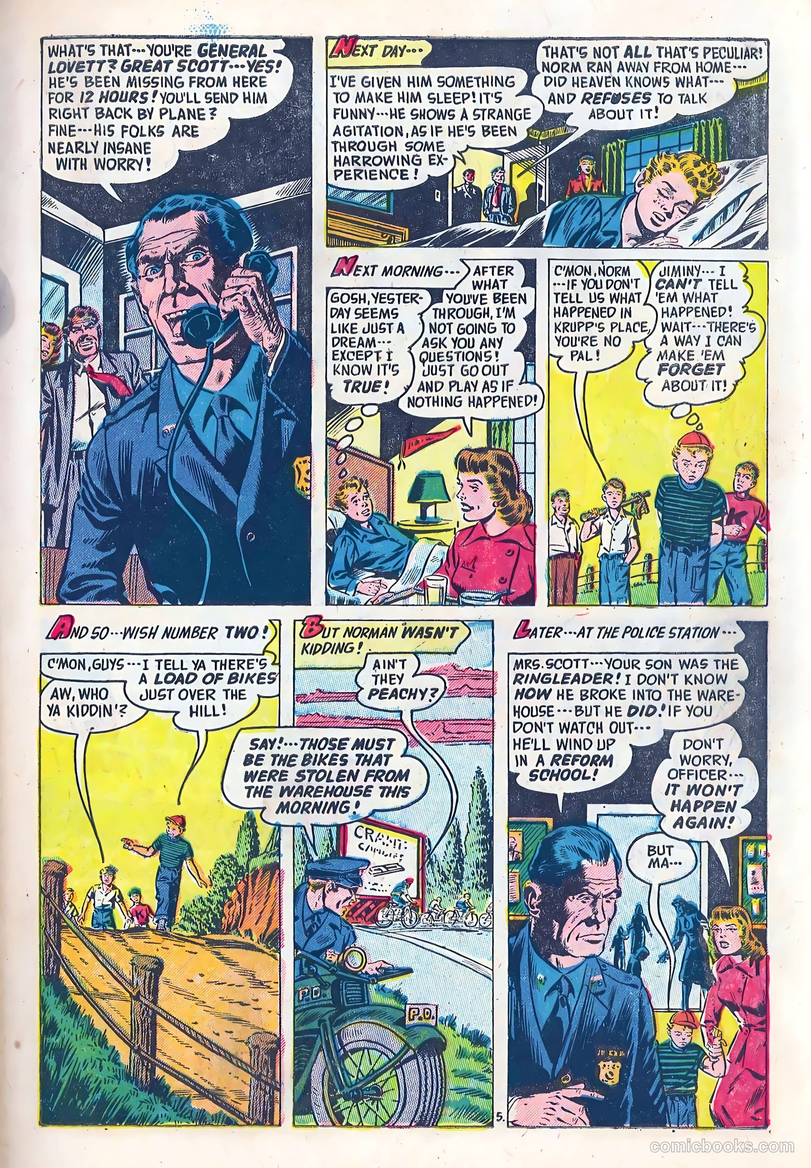 Adventures into the Unknown #43 (1953) — page 7 of 35