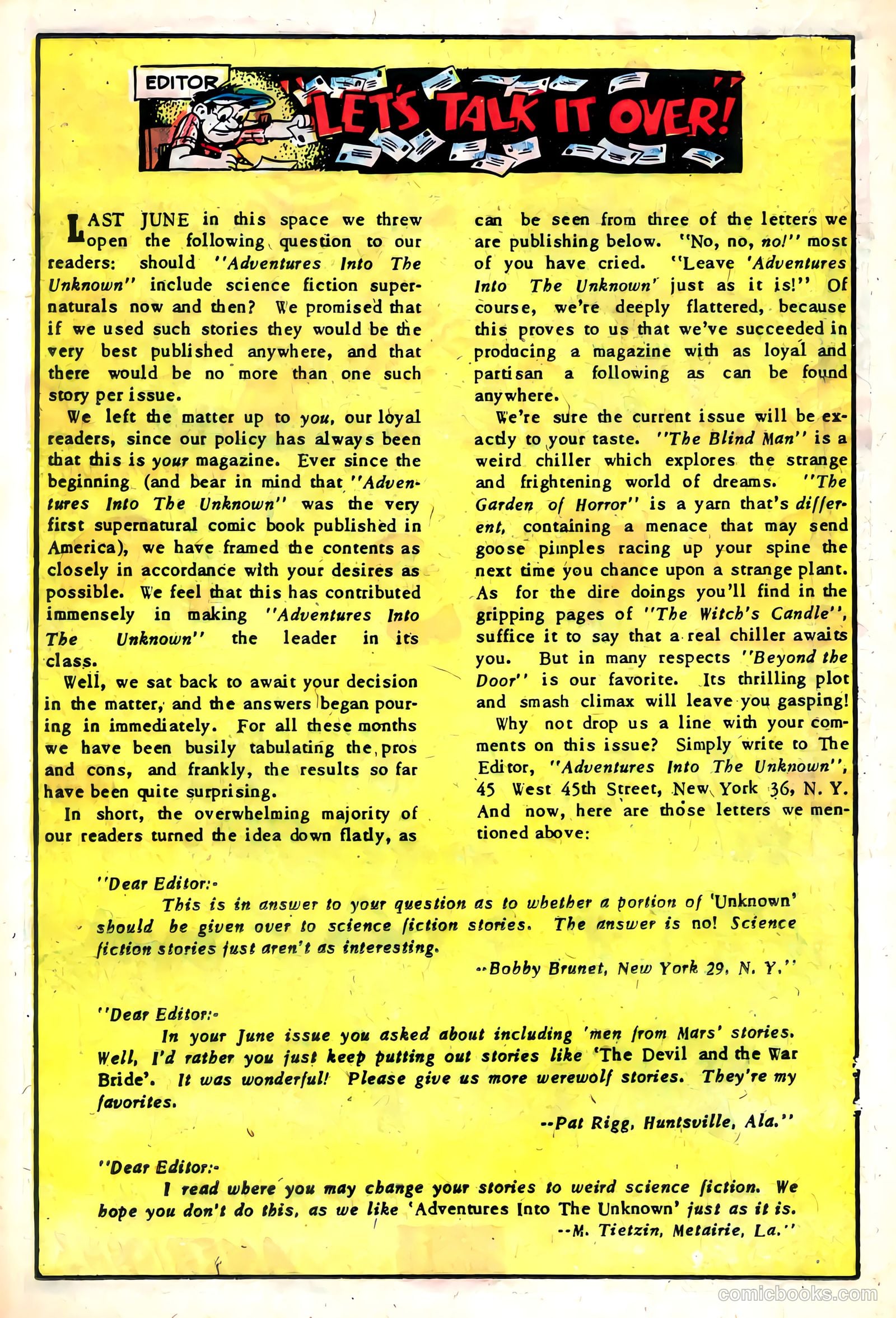 Adventures into the Unknown #48 (1953) — page 18 of 36