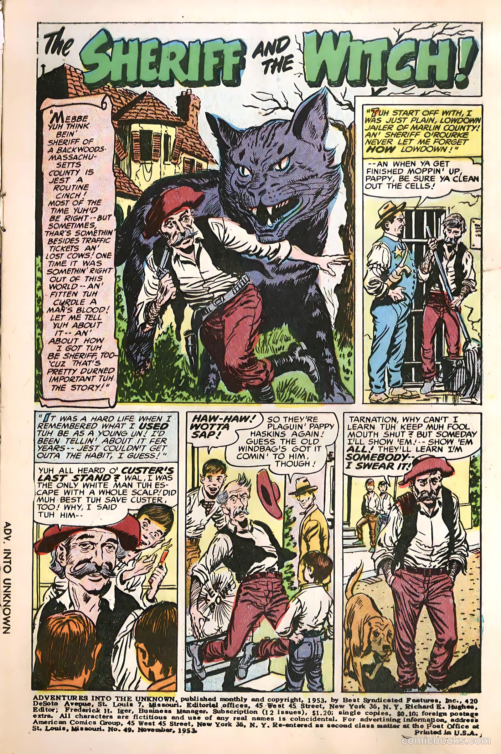 Adventures into the Unknown #49 (1953) — page 3 of 36
