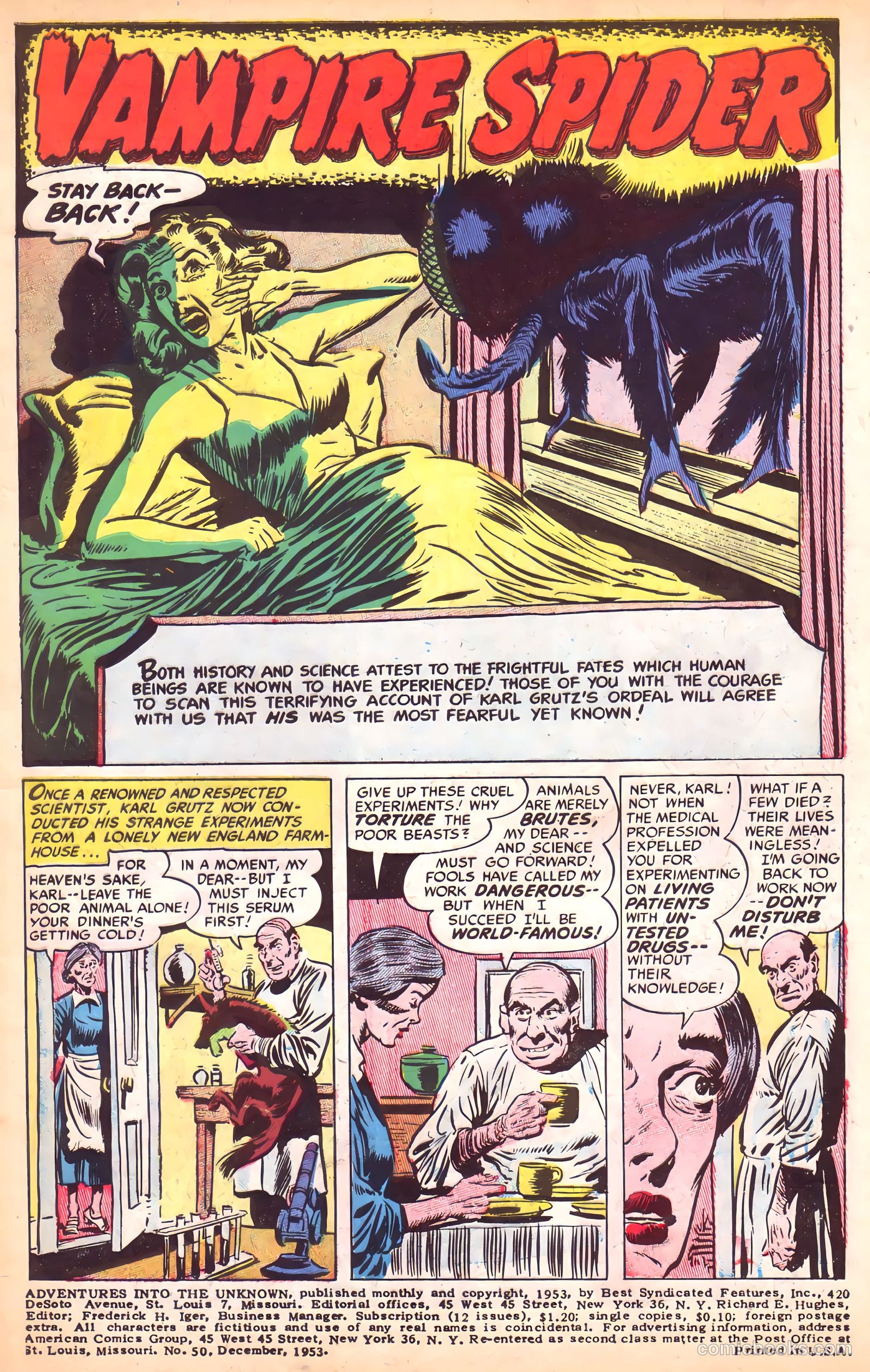 Adventures into the Unknown #50 (1953) — page 3 of 36