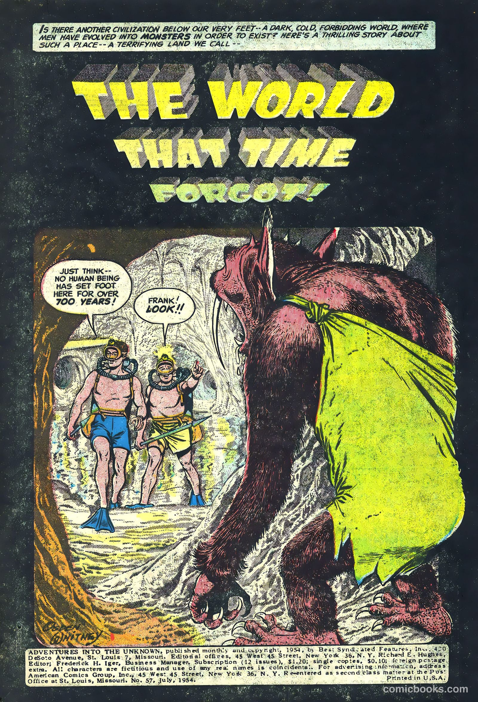 Adventures into the Unknown #57 (1954) — page 3 of 36