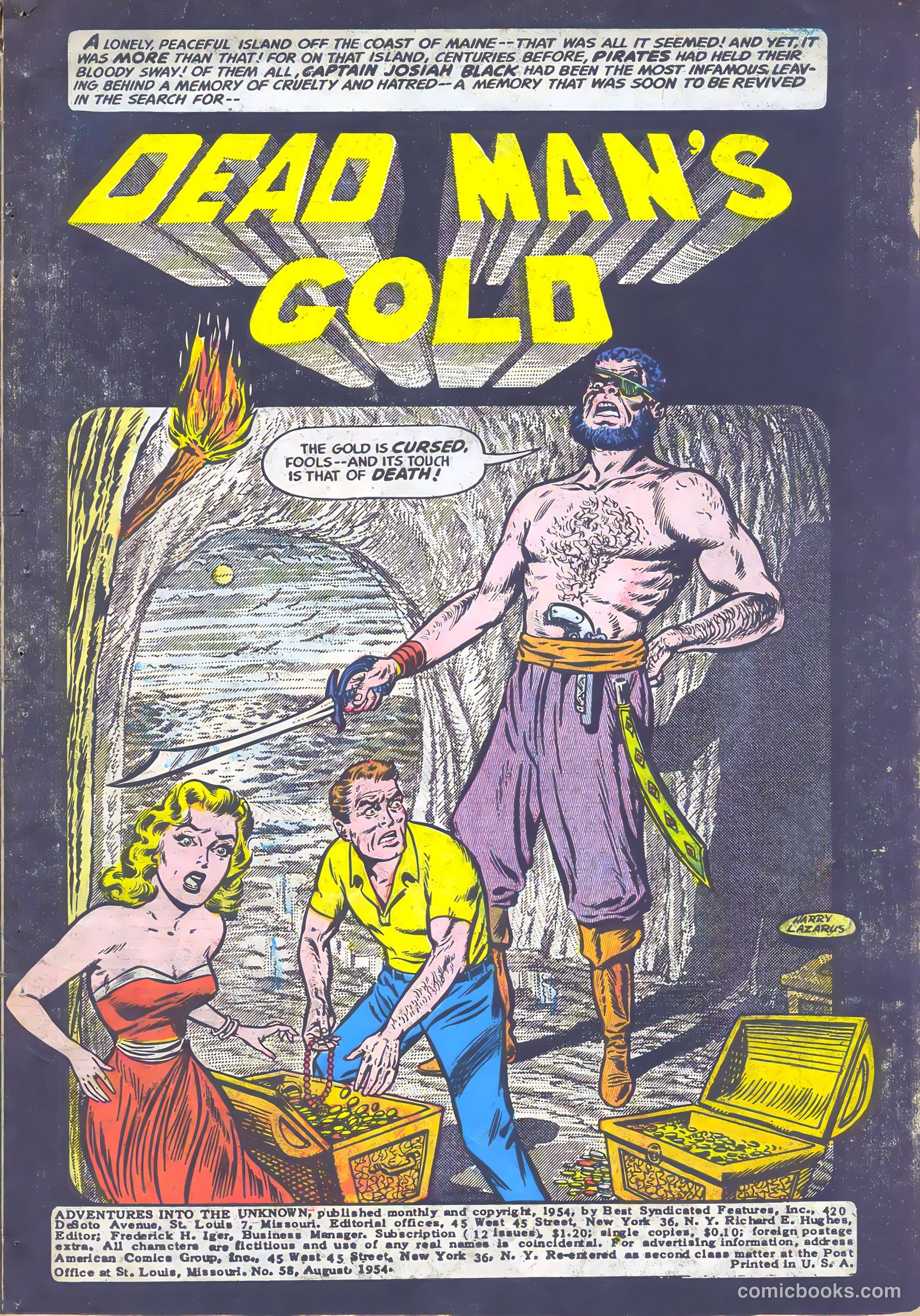 Adventures into the Unknown #58 (1954) — page 3 of 36