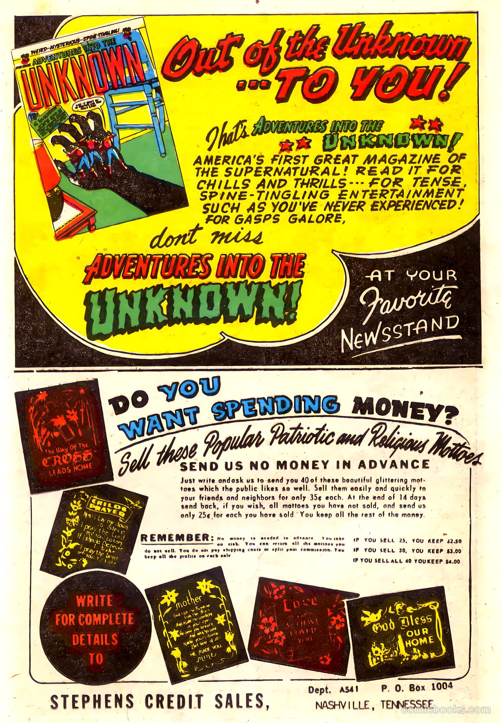 Adventures into the Unknown #60 (1954) — page 21 of 36