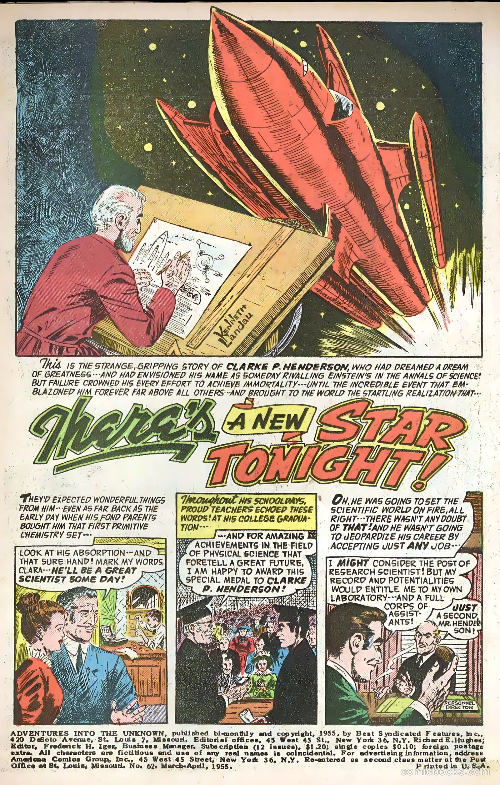 Adventures into the Unknown #62 (1955) — page 3 of 36