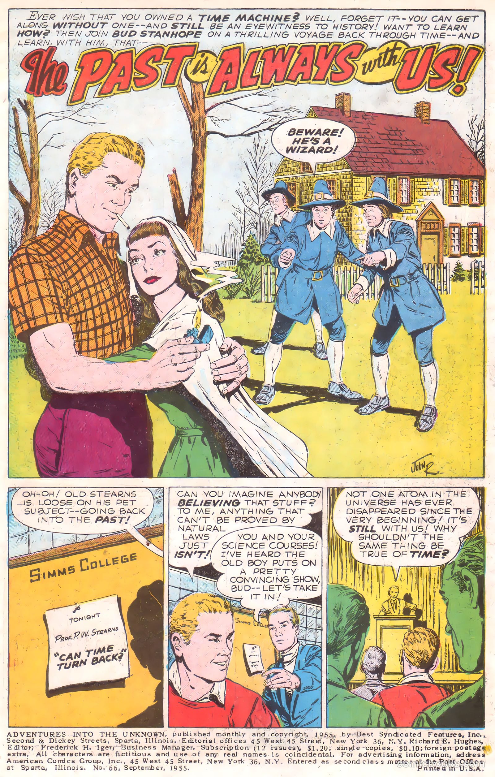 Adventures into the Unknown #66 (1955) — page 3 of 36