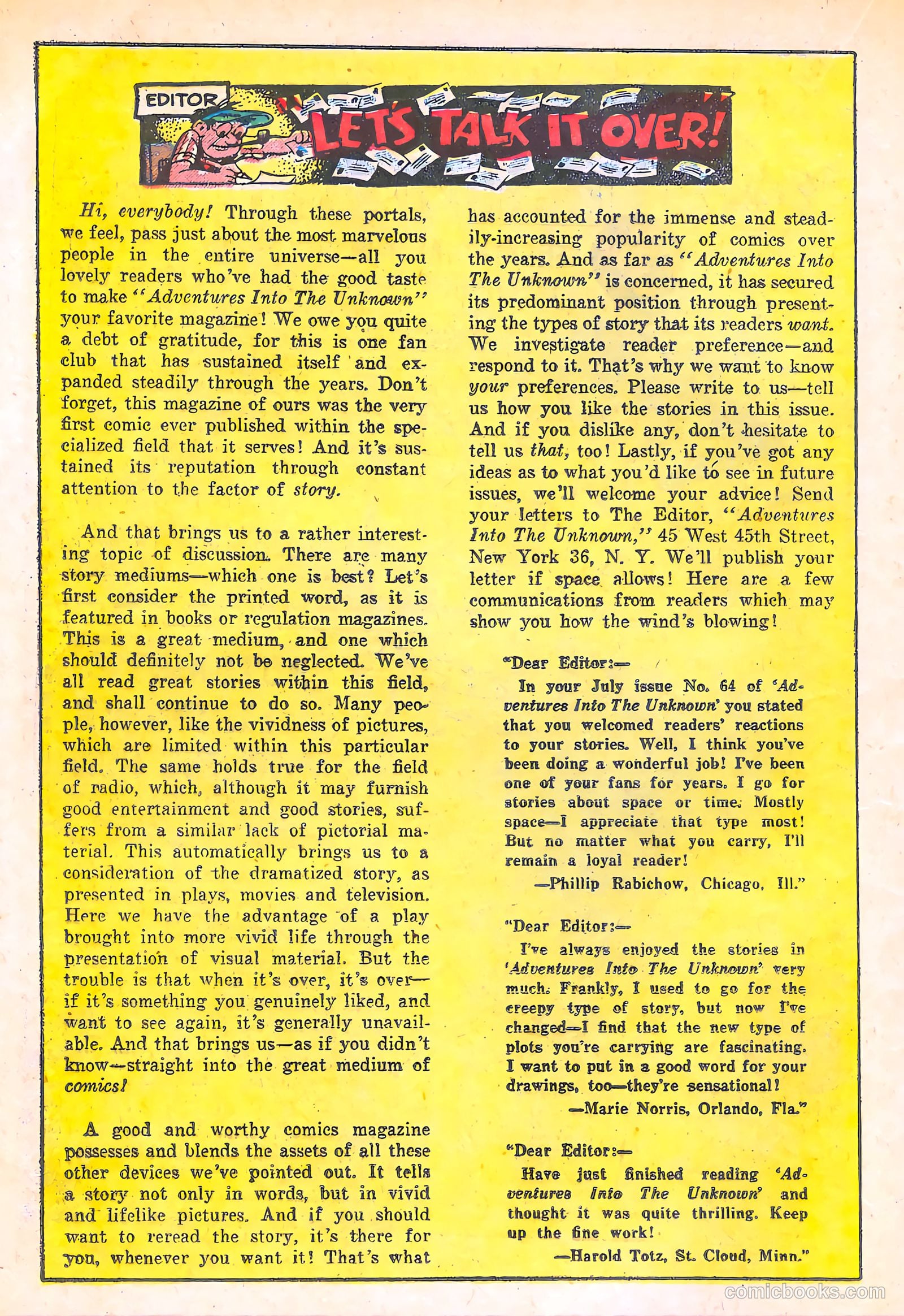 Adventures into the Unknown #68 (1955) — page 24 of 36