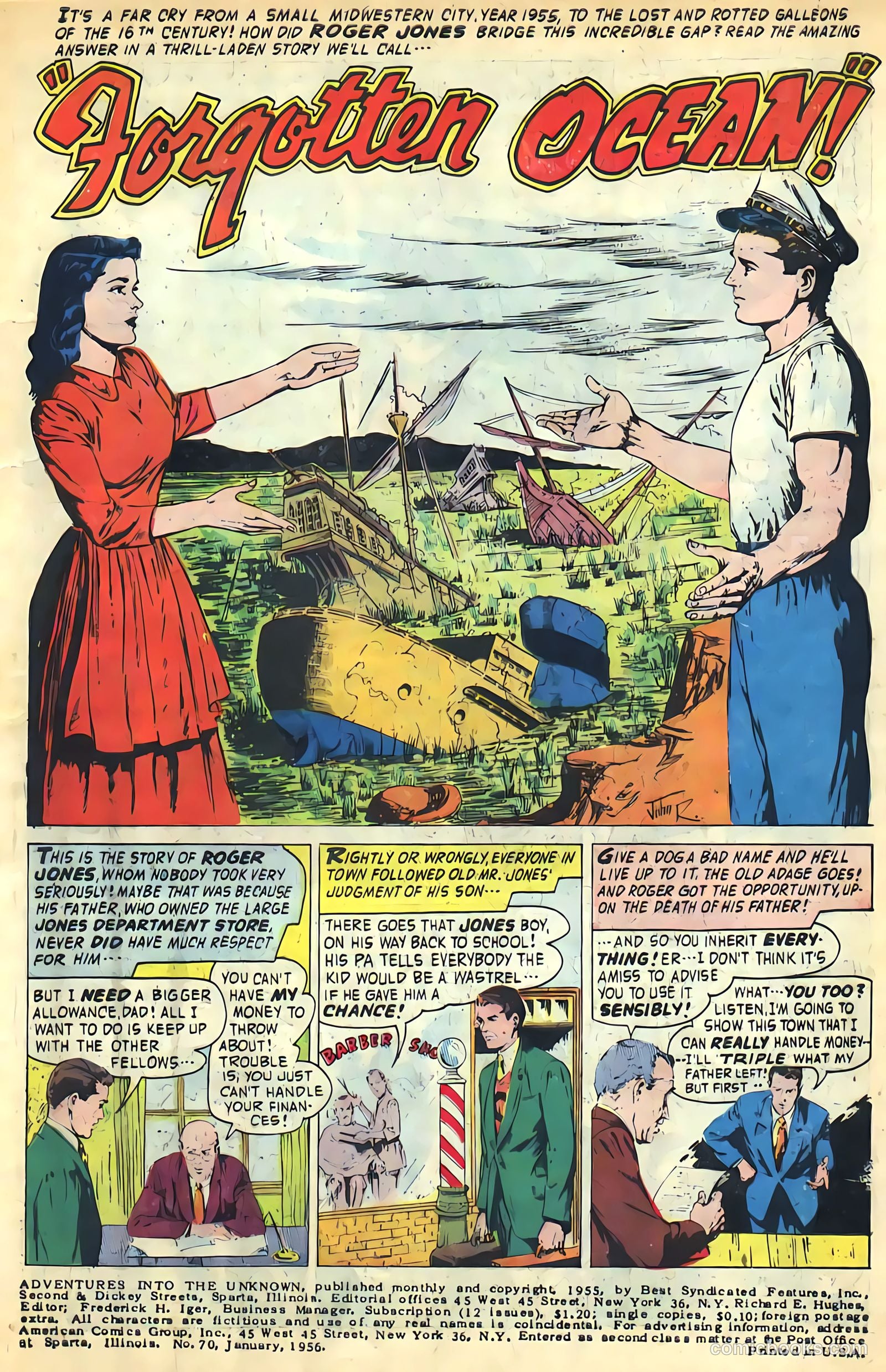 Adventures into the Unknown #70 (1956) — page 3 of 36