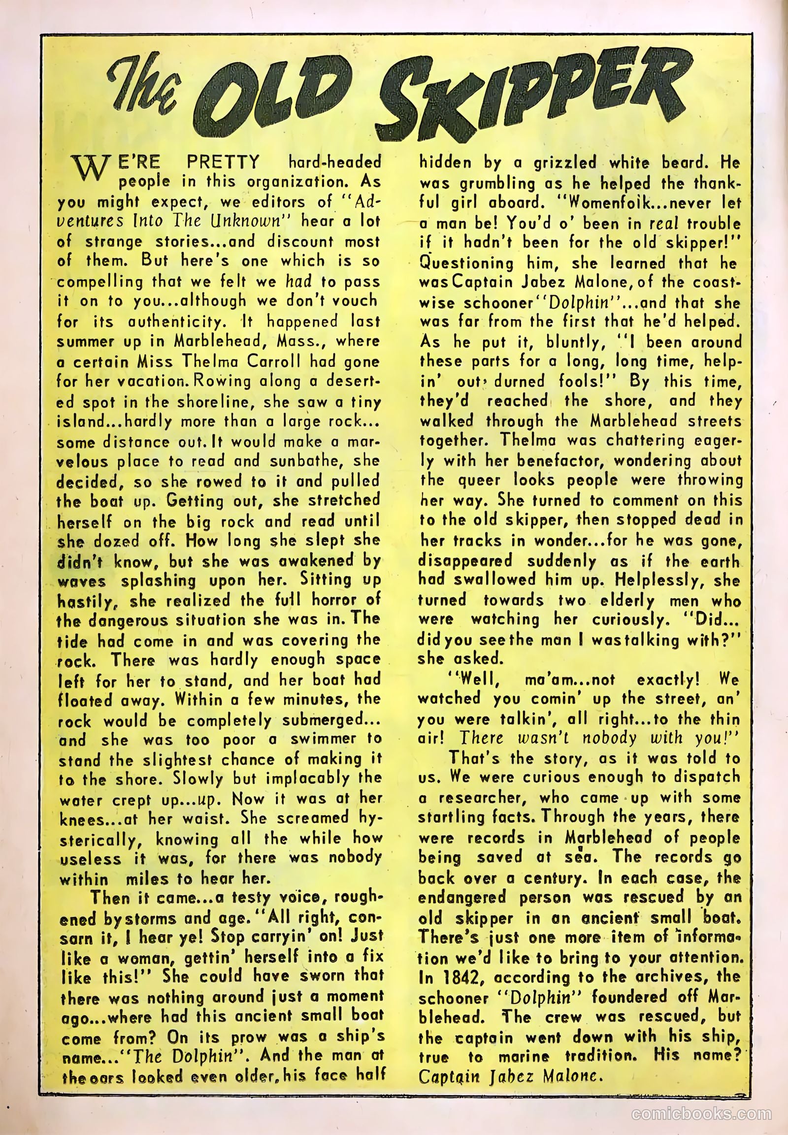 Adventures into the Unknown #73 (1956) — page 12 of 36