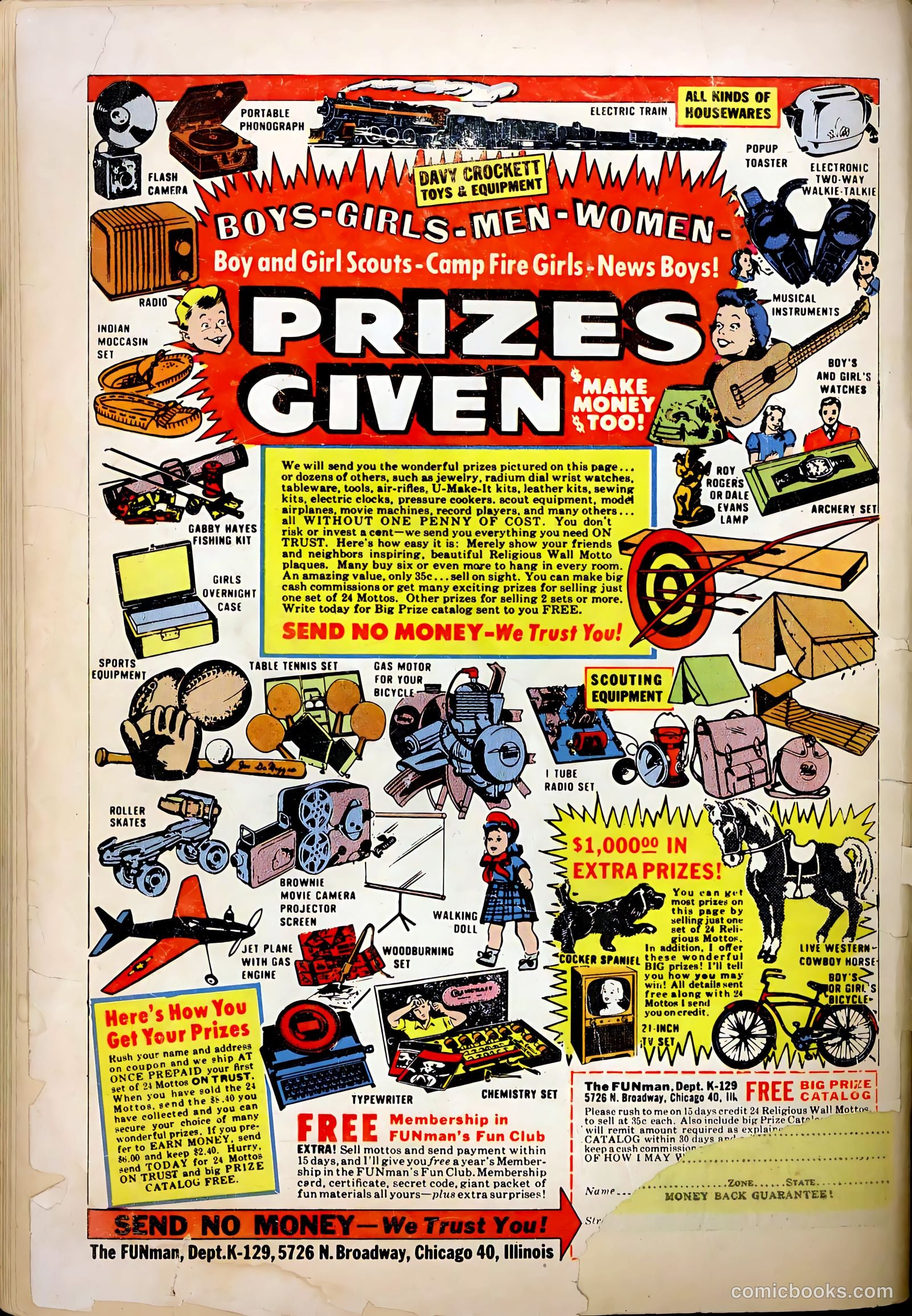 Adventures into the Unknown #73 (1956) — page 36 of 36