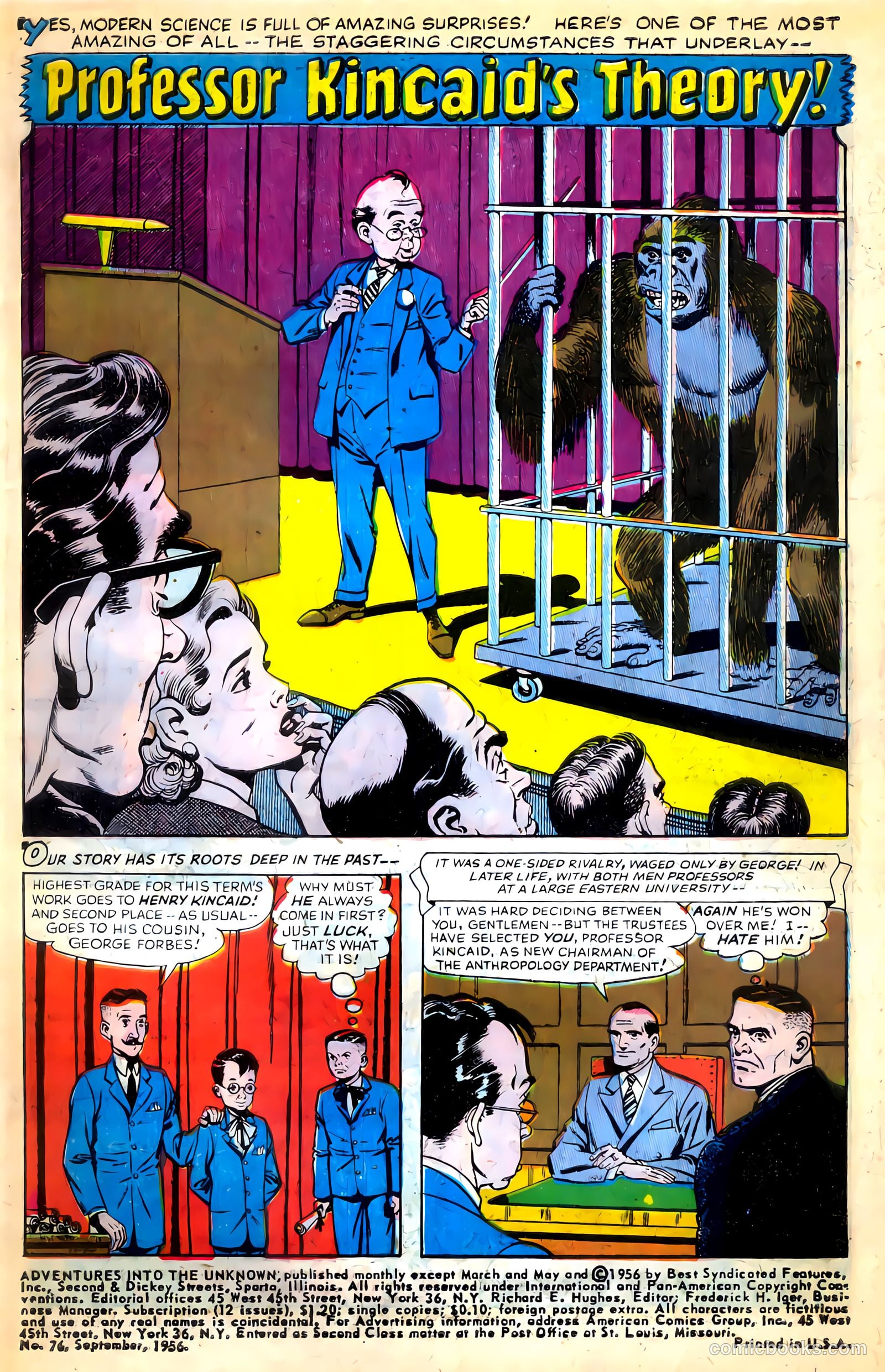 Adventures into the Unknown #76 (1956) — page 3 of 36