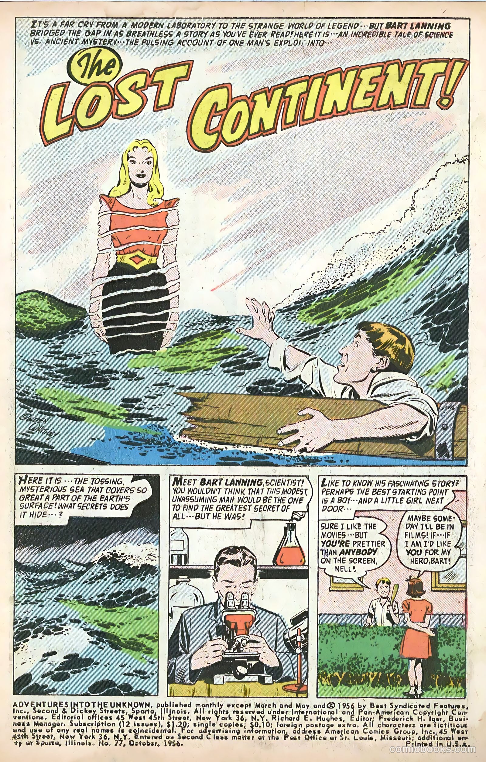 Adventures into the Unknown #77 (1956) — page 3 of 36