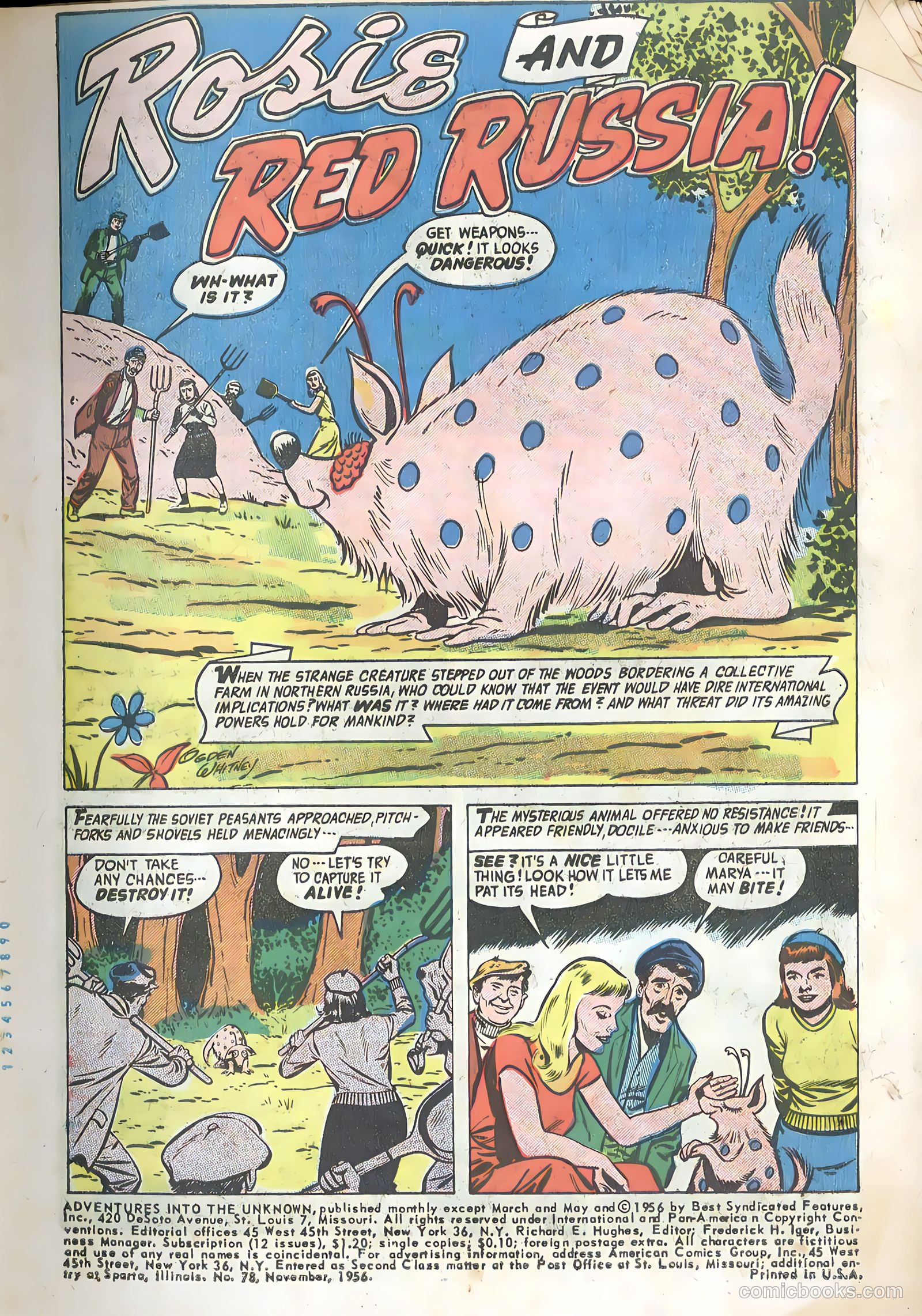 Adventures into the Unknown #78 (1956) — page 3 of 36