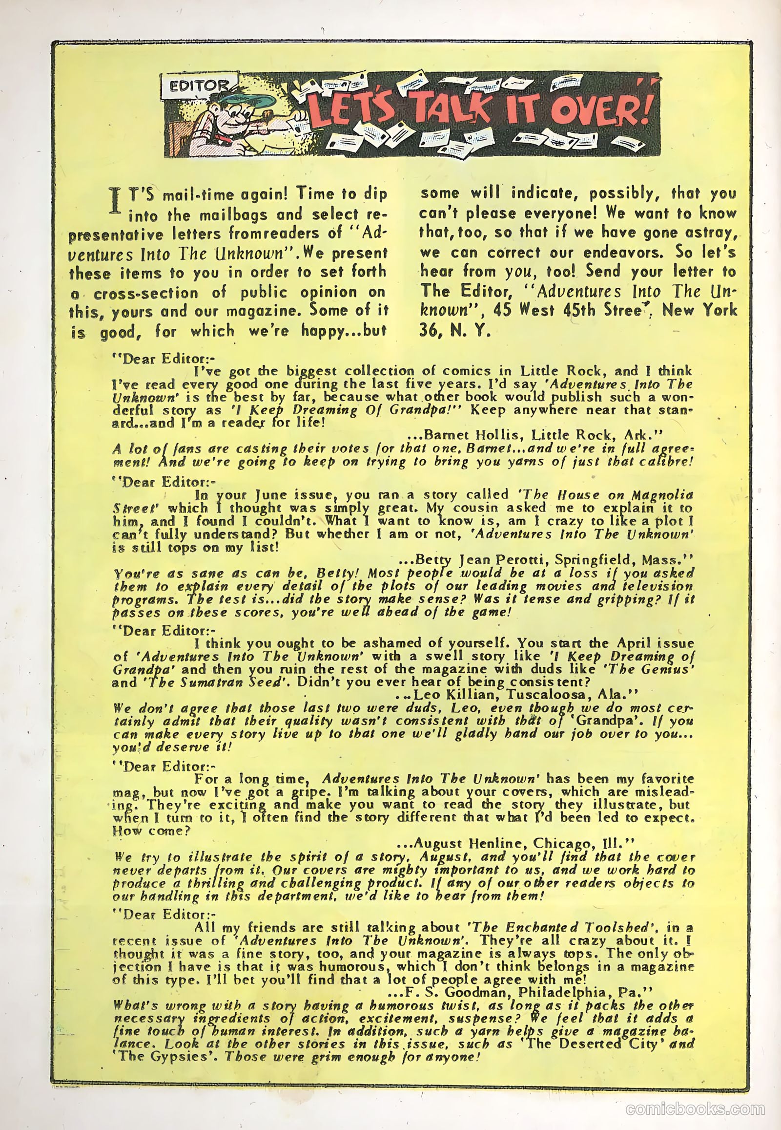 Adventures into the Unknown #78 (1956) — page 26 of 36
