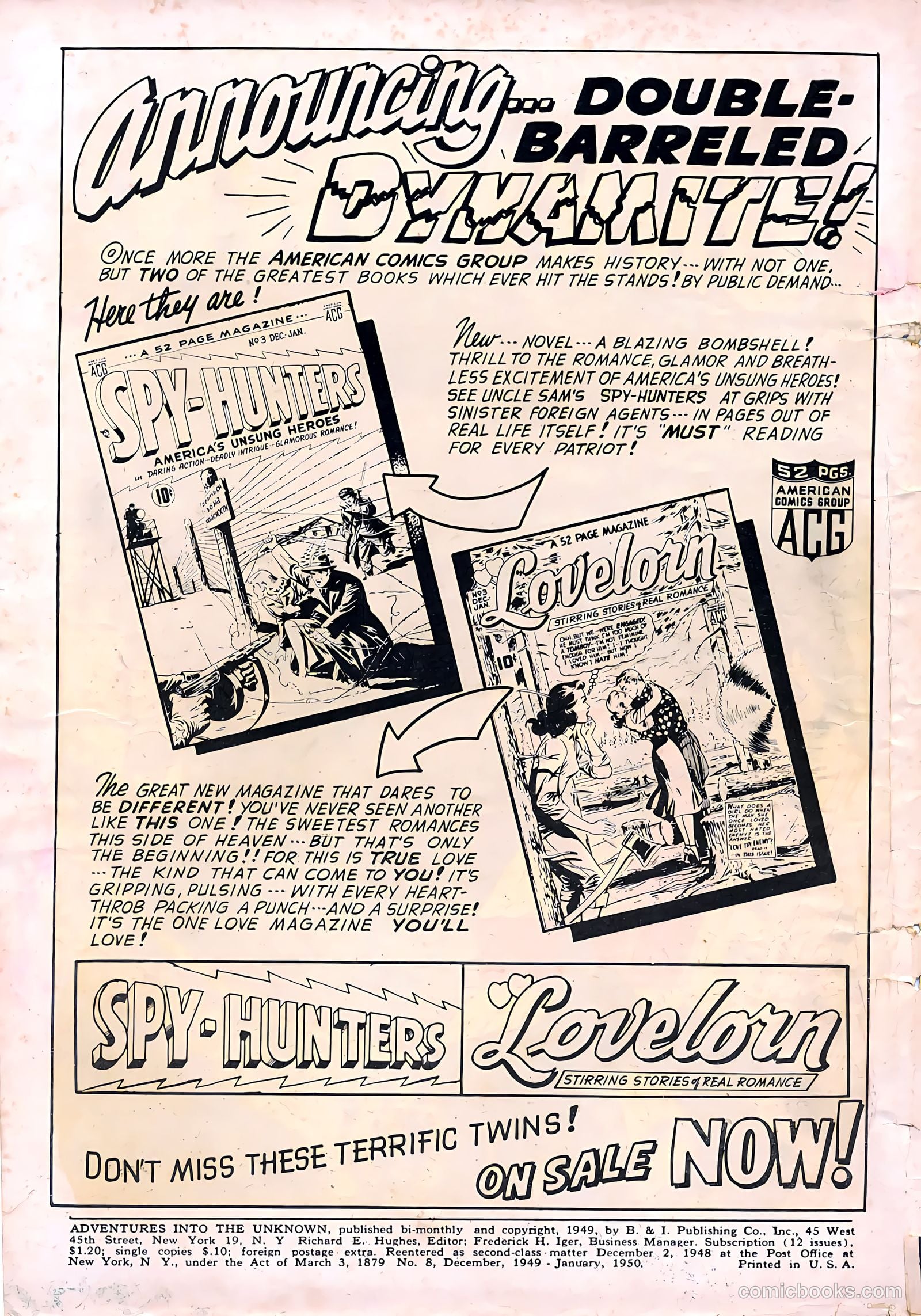 Adventures into the Unknown #8 (1949) — page 2 of 52