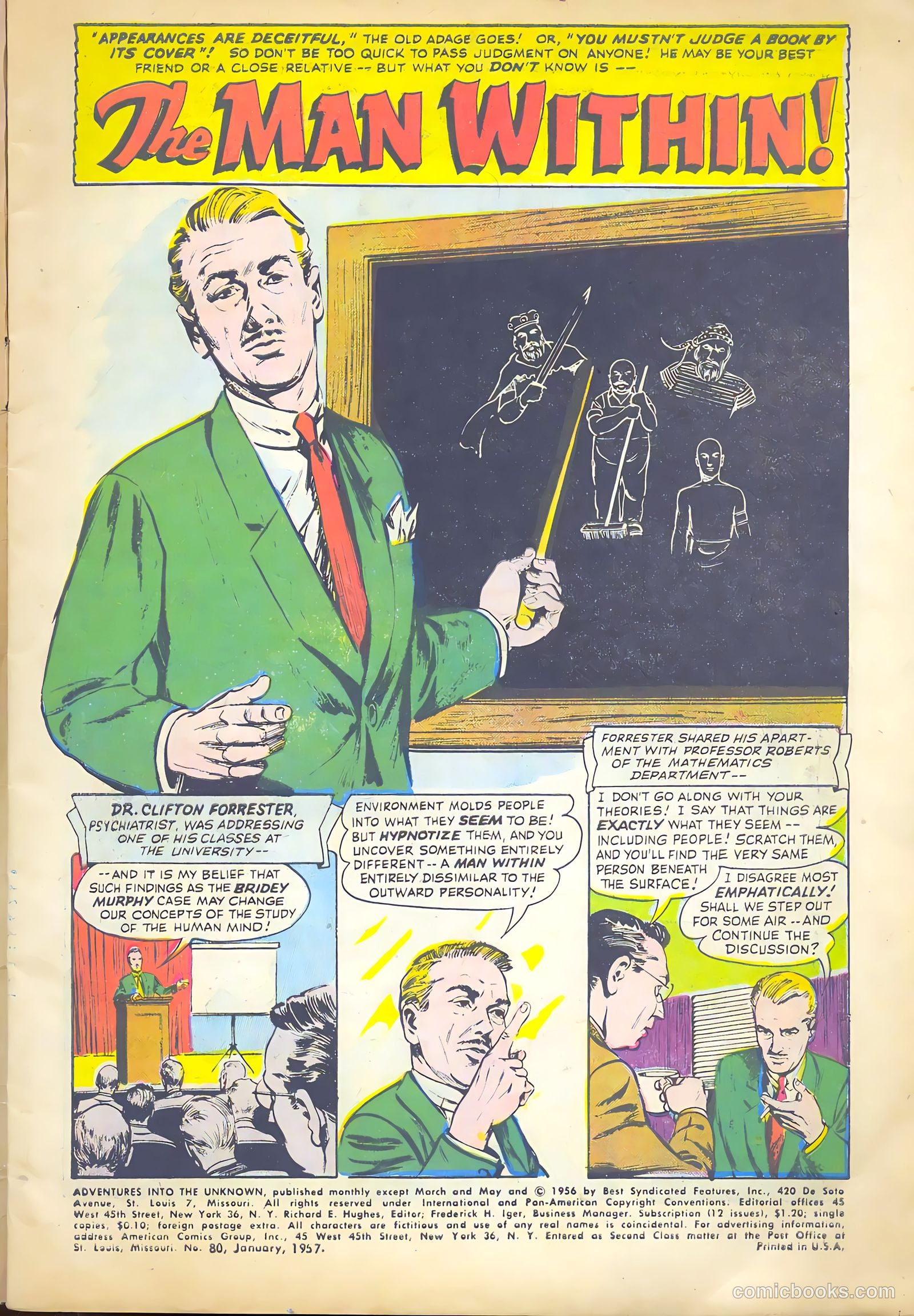 Adventures into the Unknown #80 (1957) — page 3 of 36