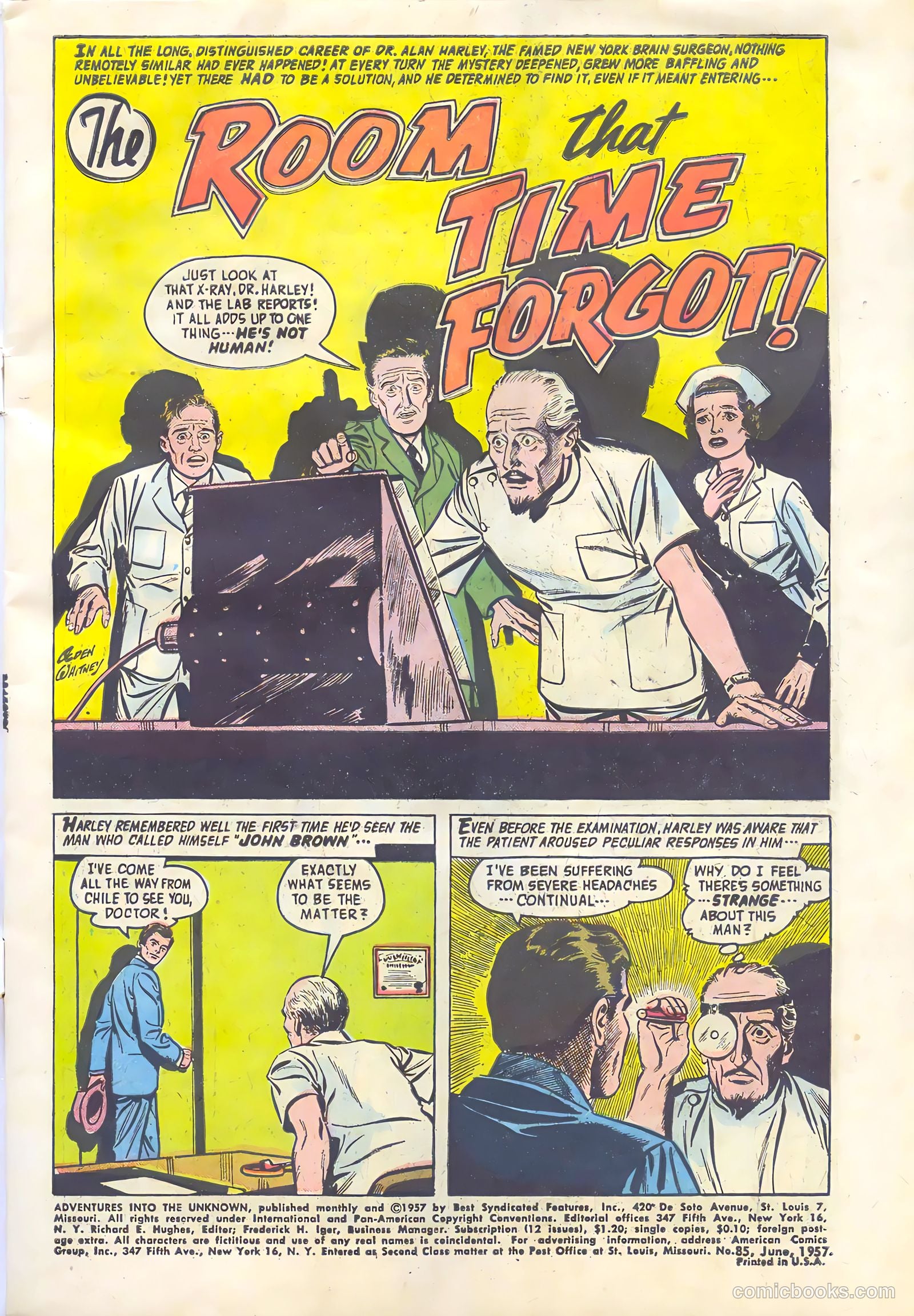 Adventures into the Unknown #85 (1957) — page 3 of 36
