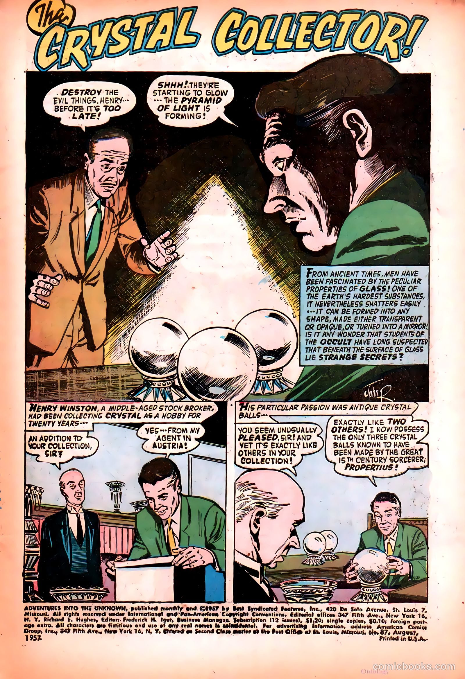 Adventures into the Unknown #87 (1957) — page 3 of 36