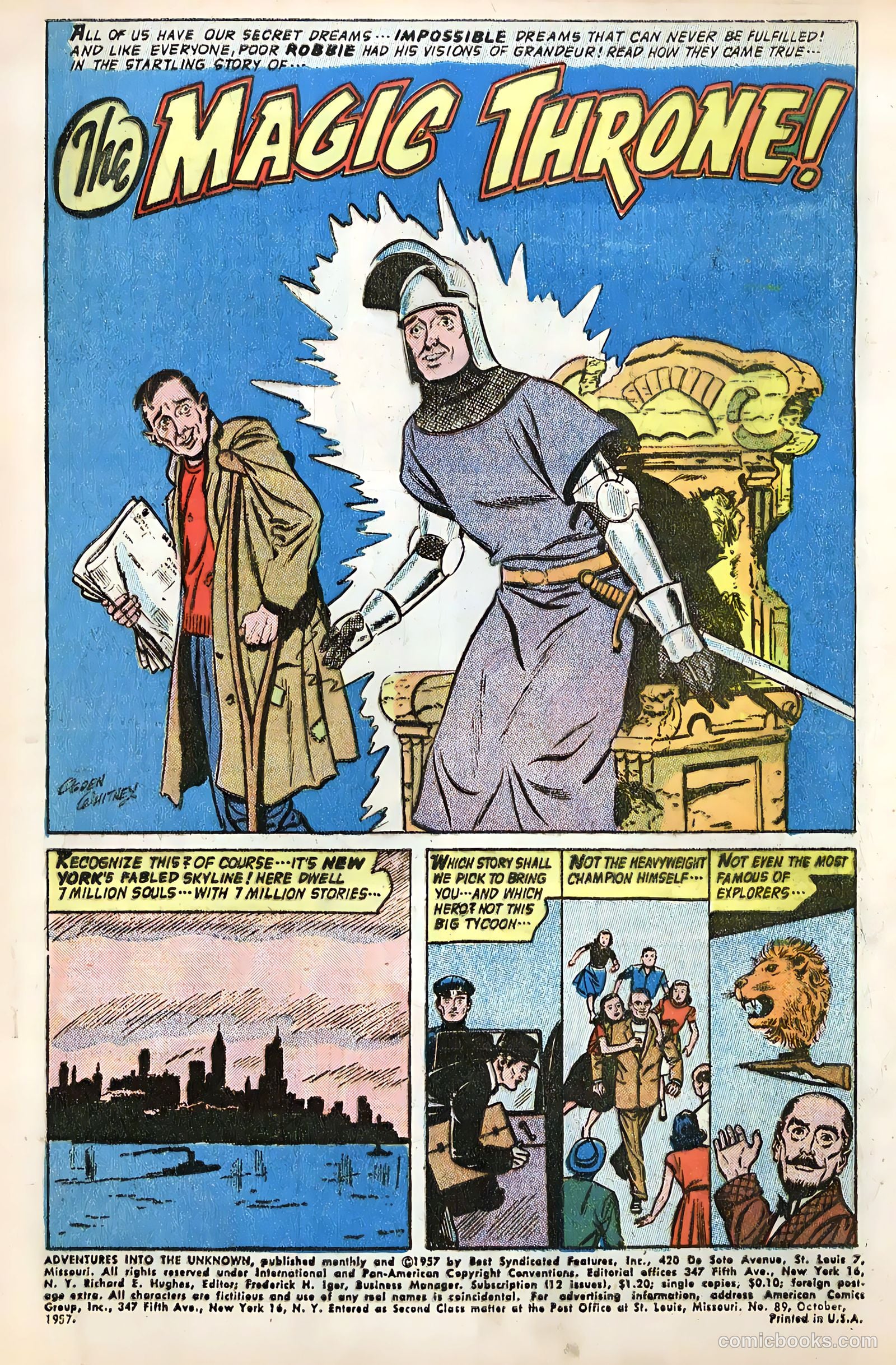 Adventures into the Unknown #89 (1957) — page 3 of 36