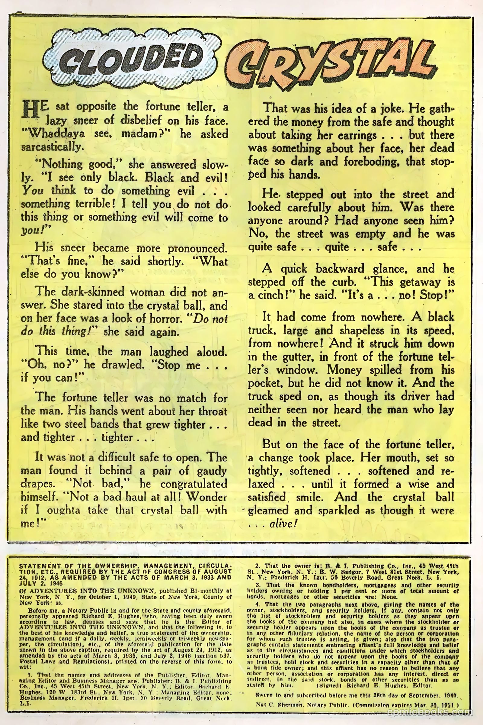 Adventures into the Unknown #9 (1950) — page 36 of 52