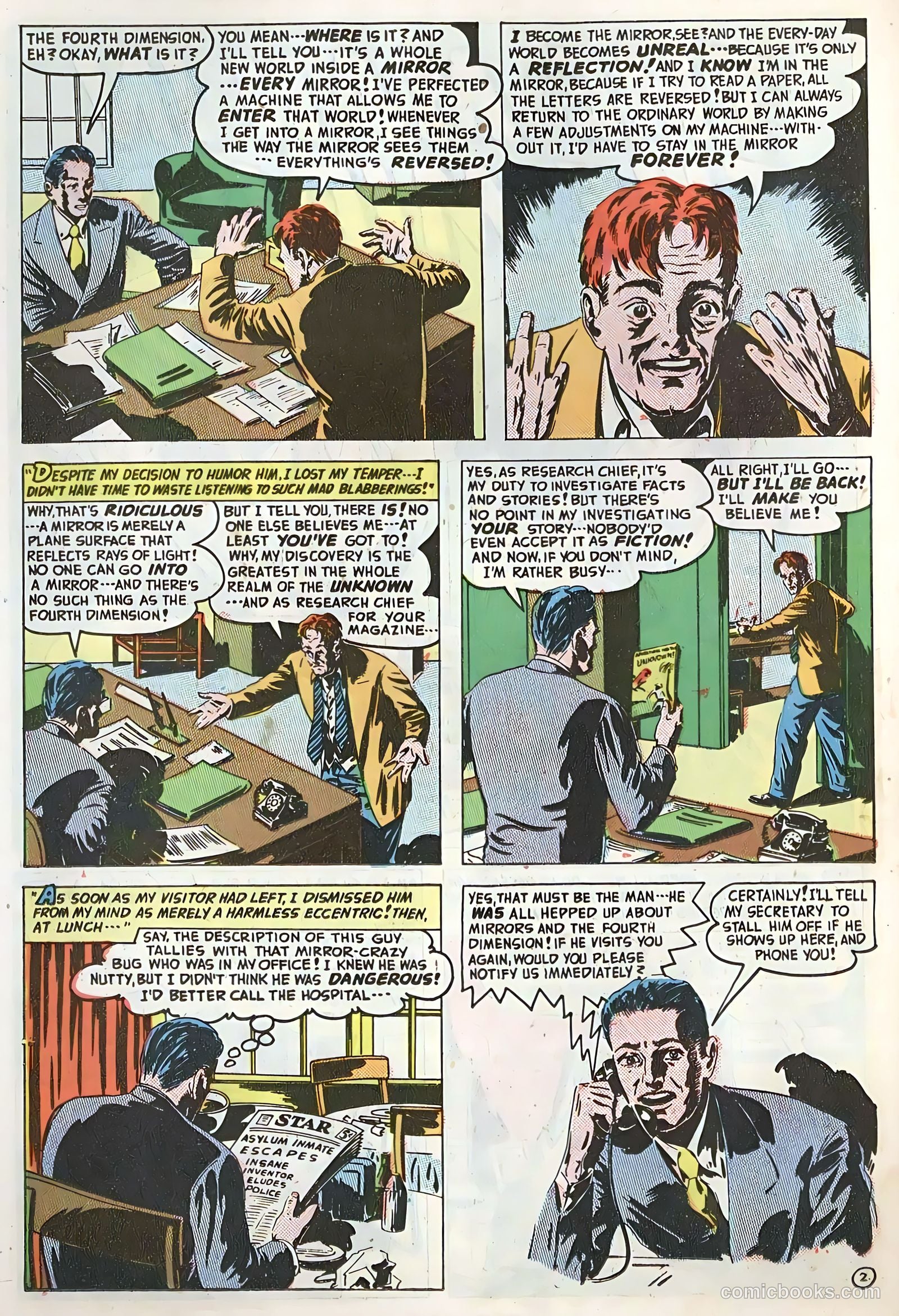 Adventures into the Unknown #9 (1950) — page 38 of 52