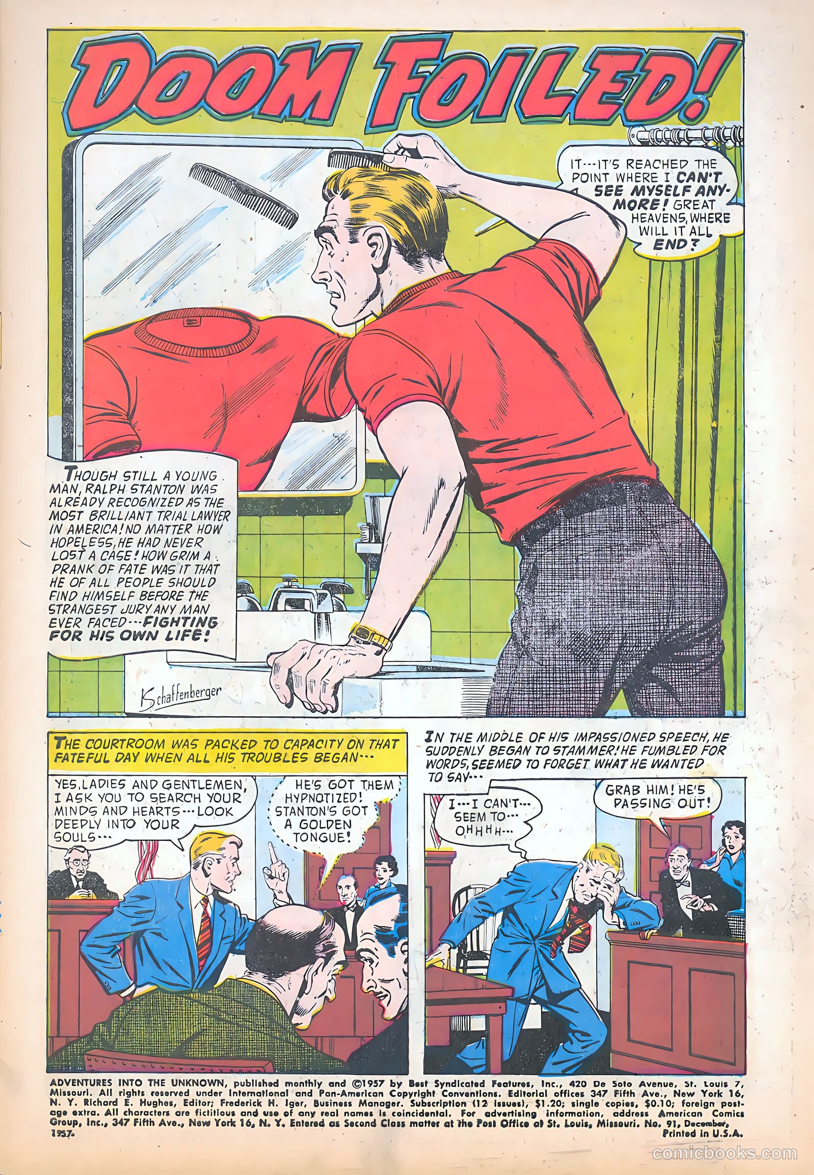 Adventures into the Unknown #91 (1957) — page 3 of 36