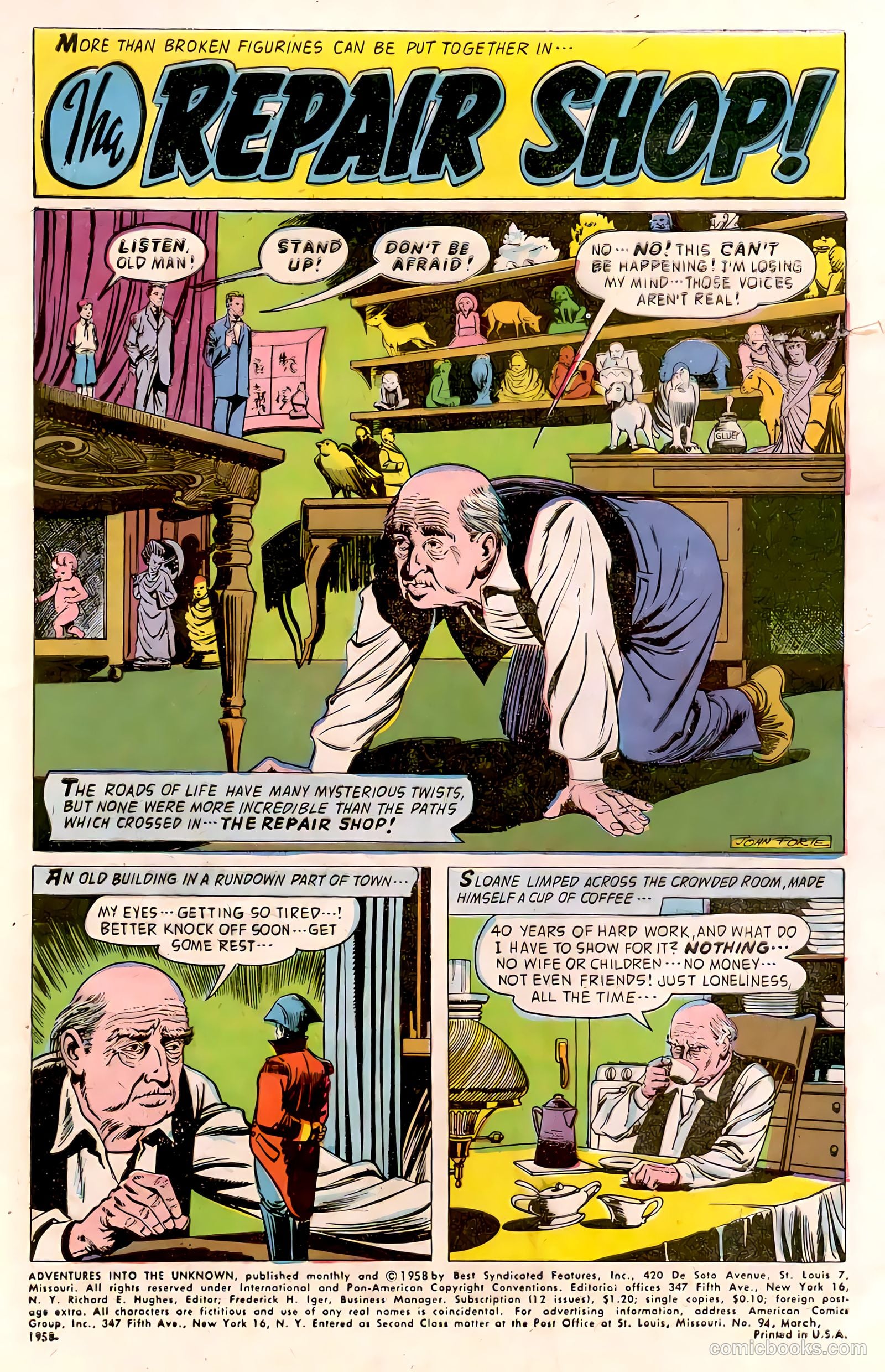 Adventures into the Unknown #94 (1958) — page 3 of 36