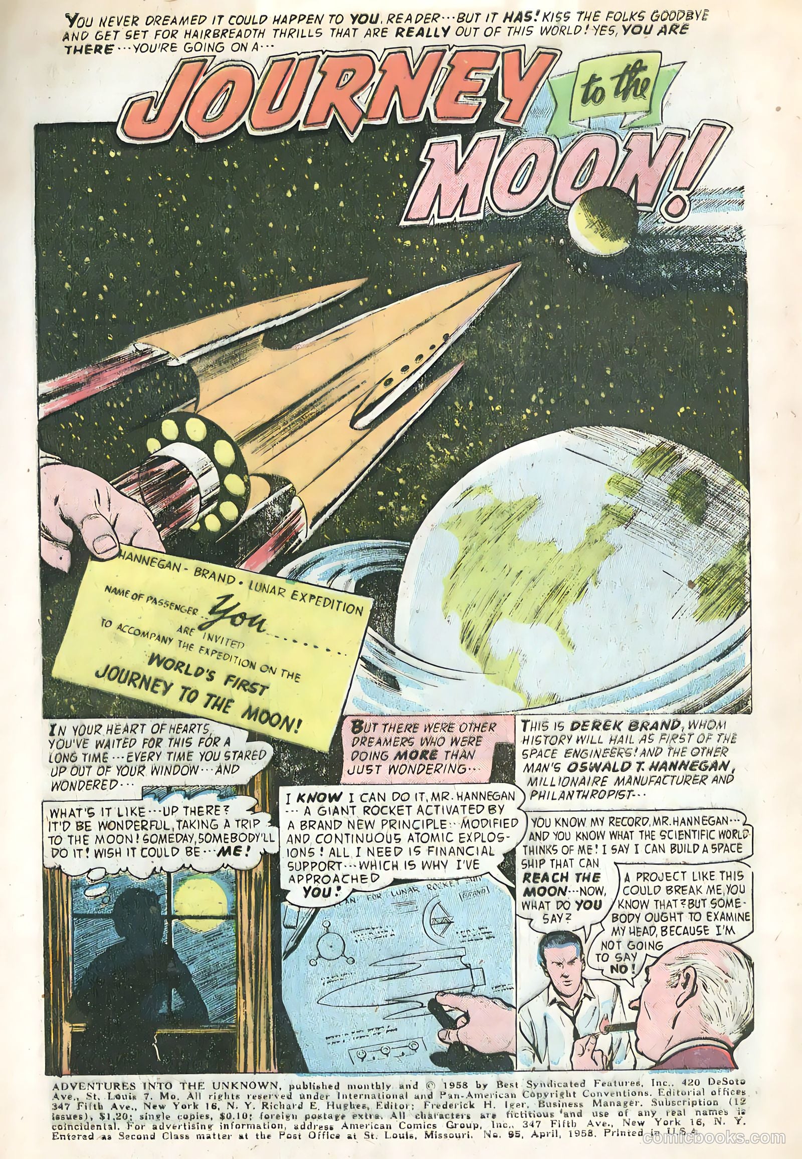 Adventures into the Unknown #95 (1958) — page 3 of 36