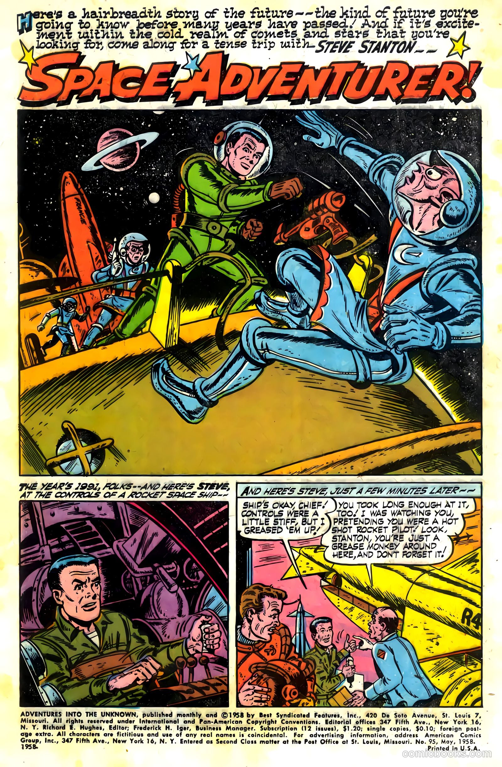 Adventures into the Unknown #96 (1958) — page 3 of 36