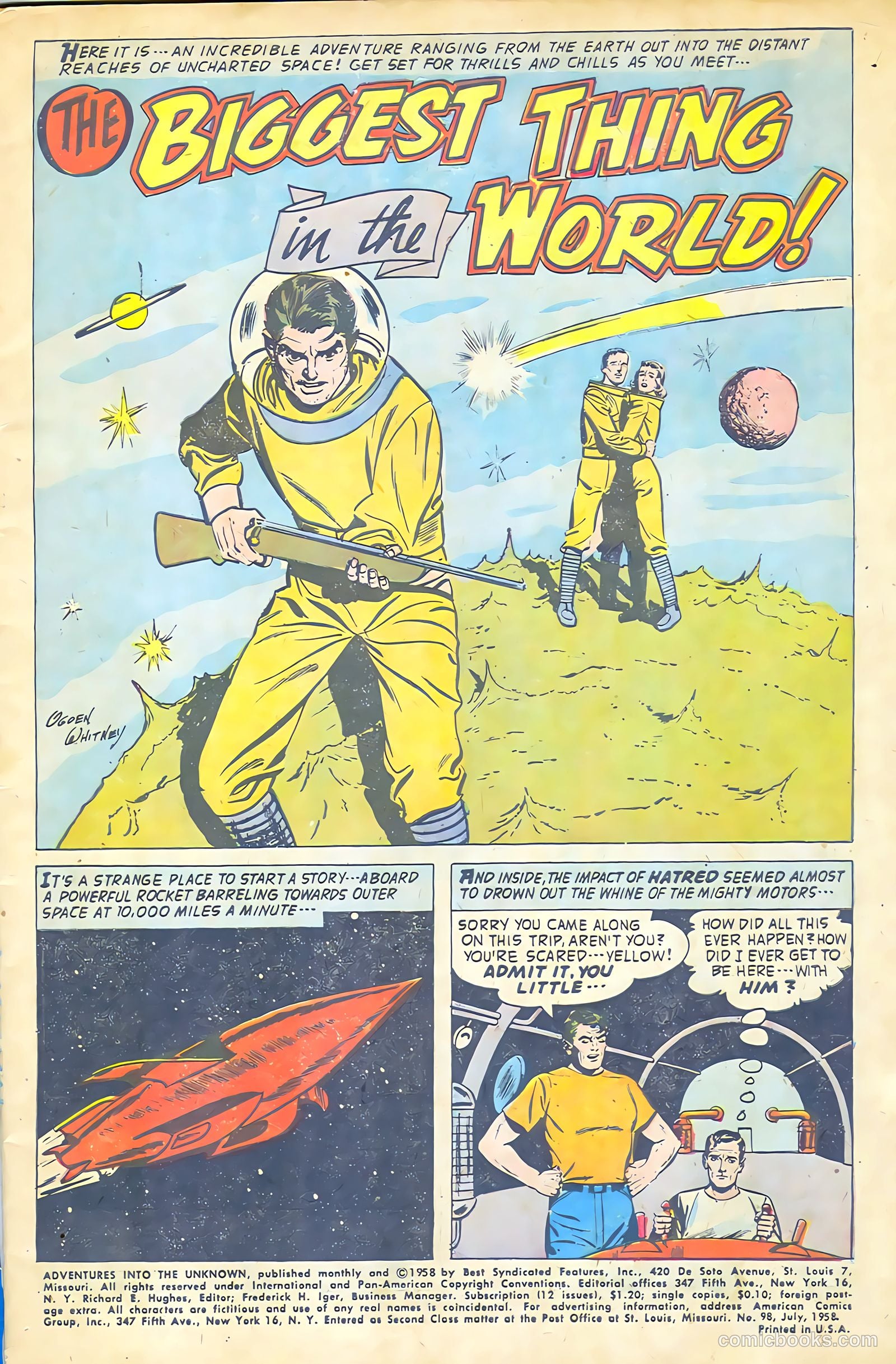 Adventures into the Unknown #98 (1958) — page 3 of 36