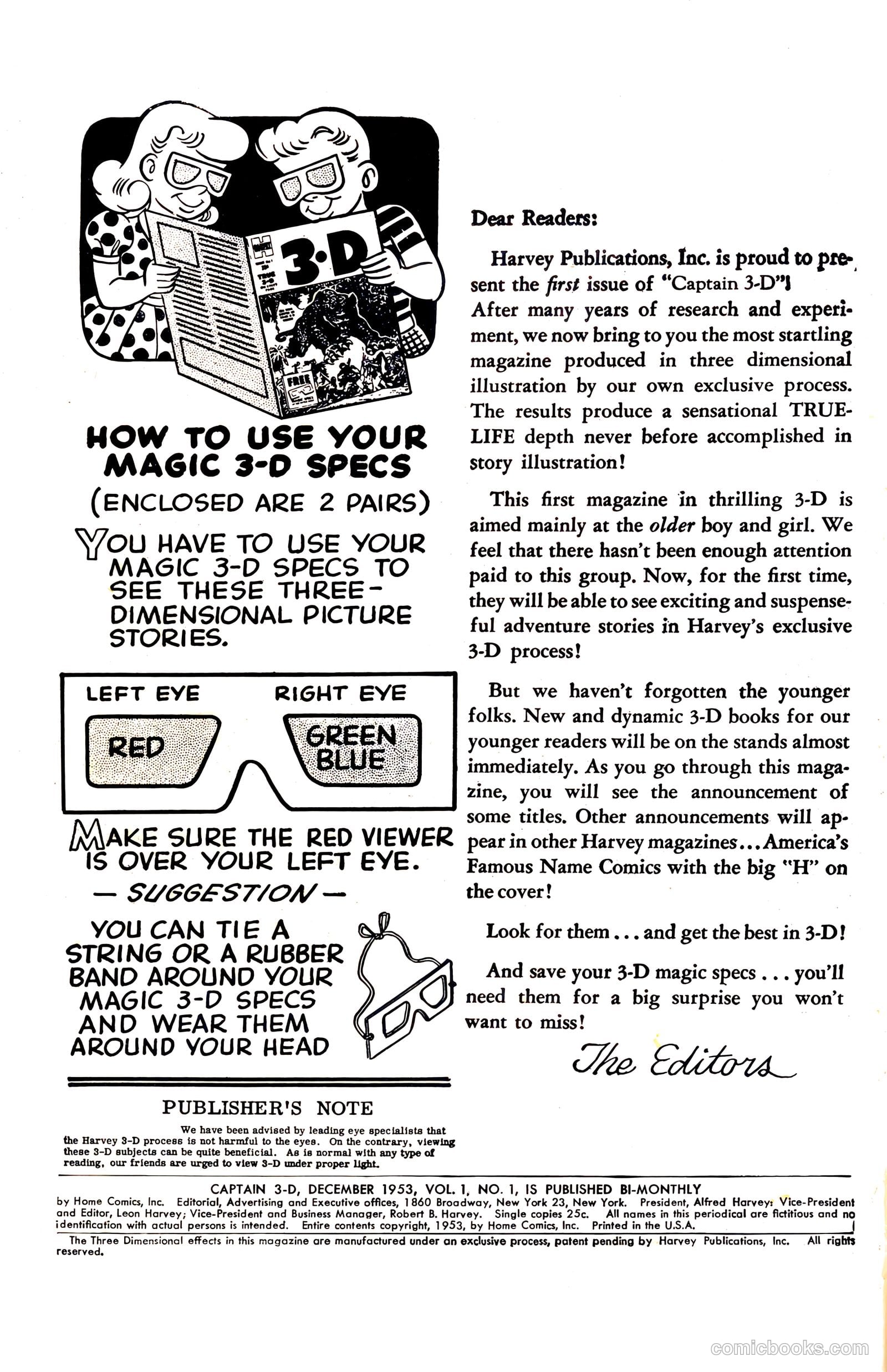 Captain 3D #1 (1953) — page 2 of 36