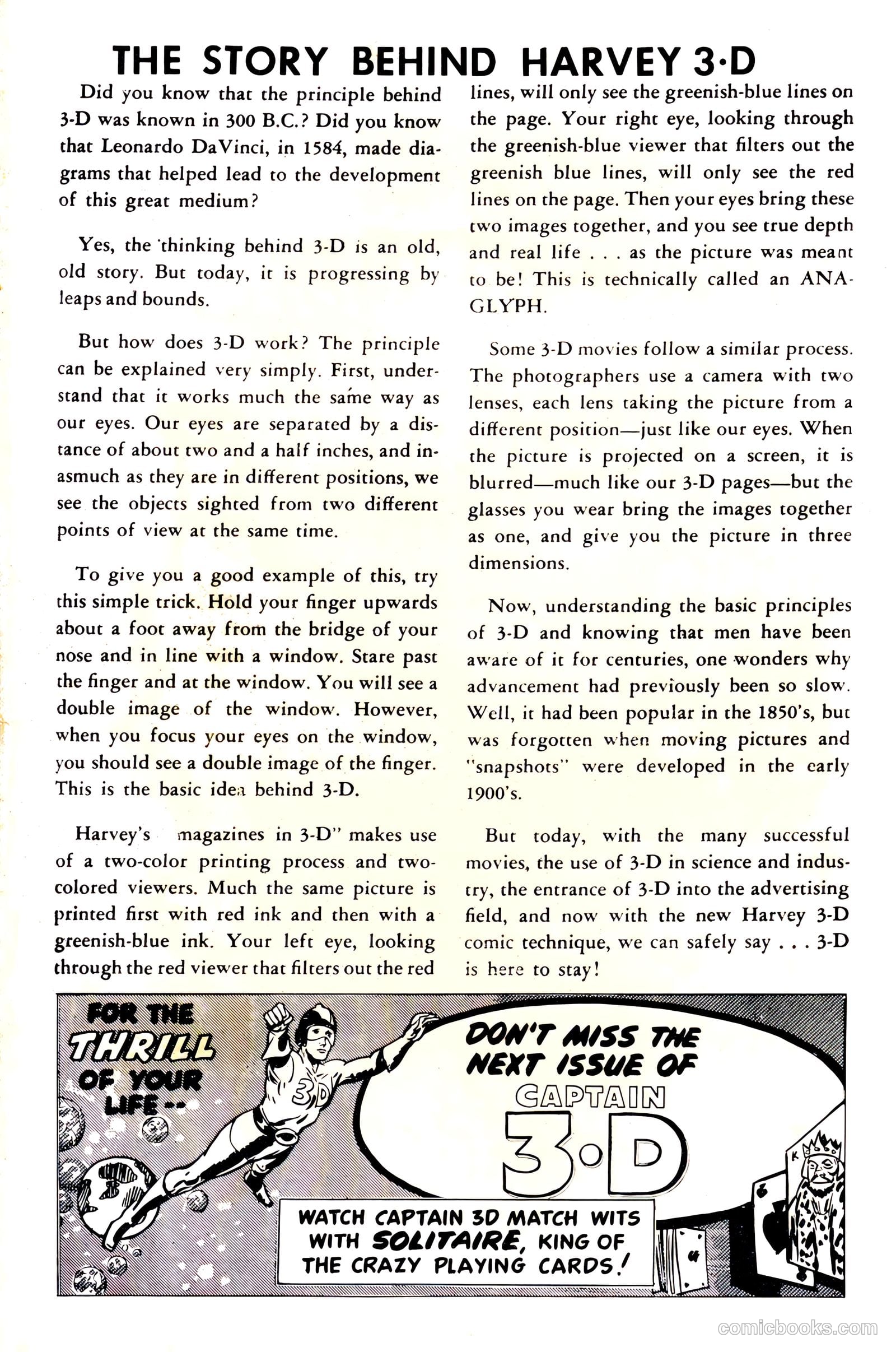 Captain 3D #1 (1953) — page 35 of 36