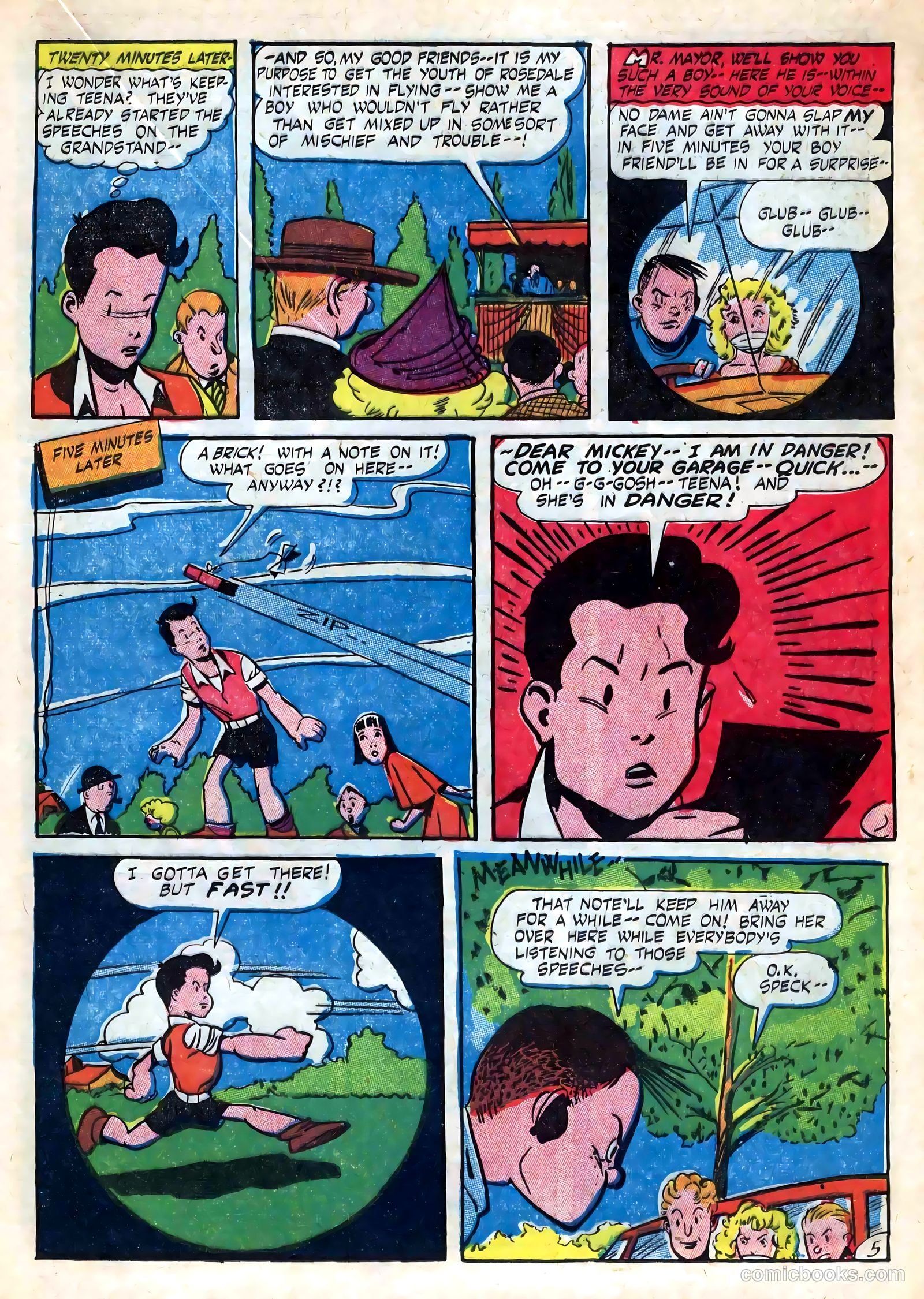 Captain Aero Comics #21 (1944) — page 19 of 52