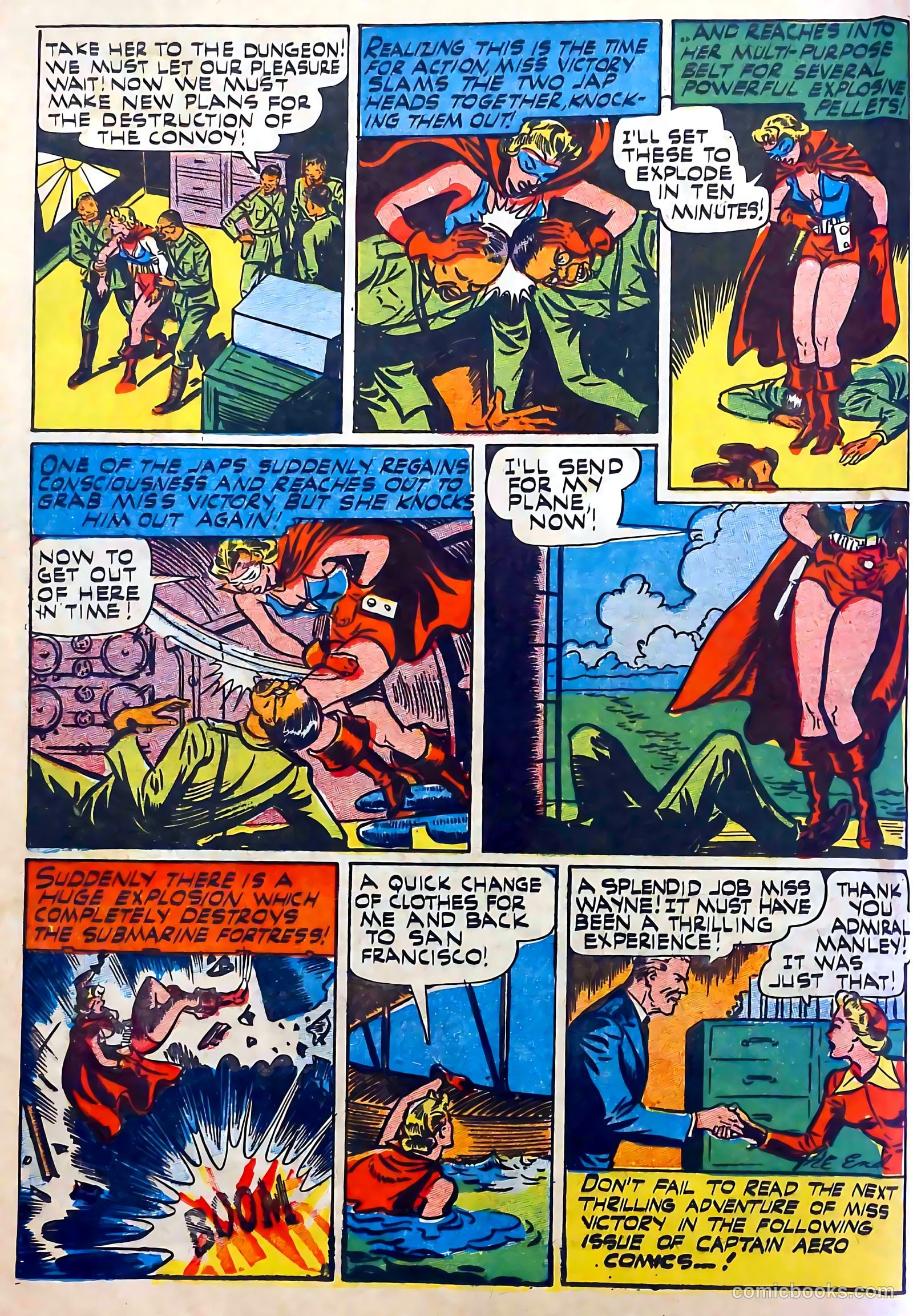 Captain Aero Comics #24 (1945) — page 16 of 52