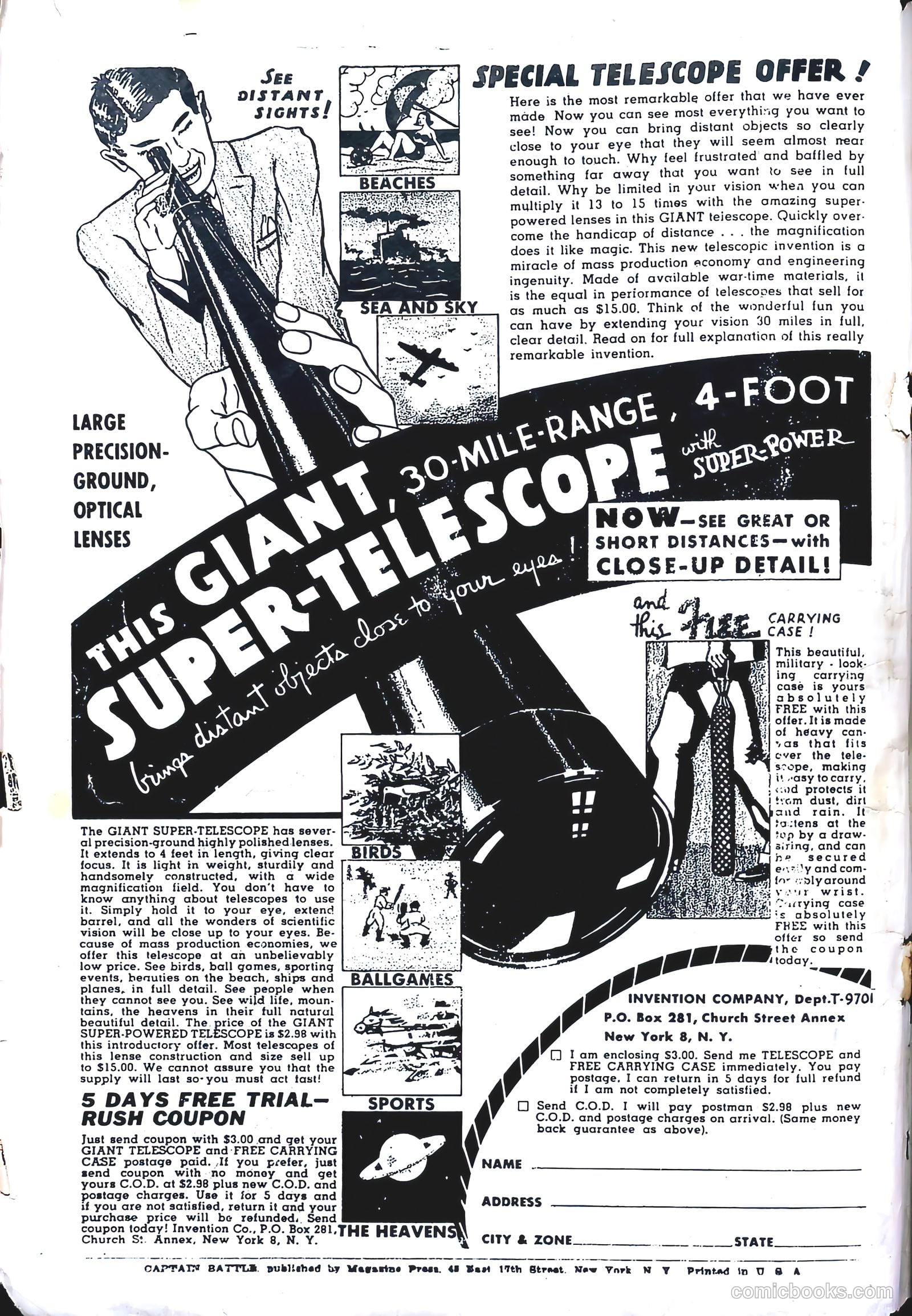 Captain Battle Comics #3 (1941) — page 3 of 54